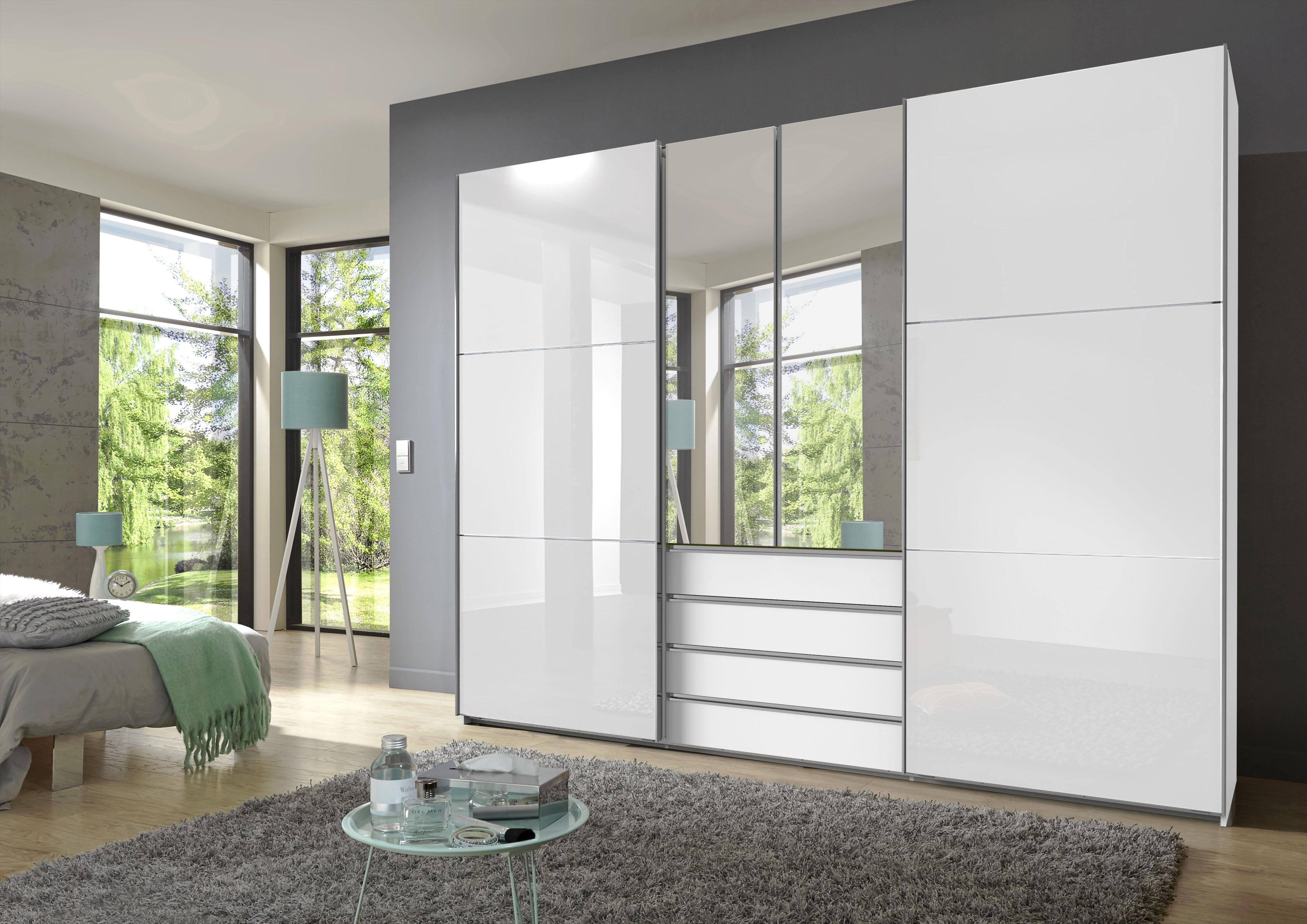 Wimex Zweefdeurkast Magic by fresh to go zweefdeurkasten maat 300 cm x 236 cm x 65 cm wit