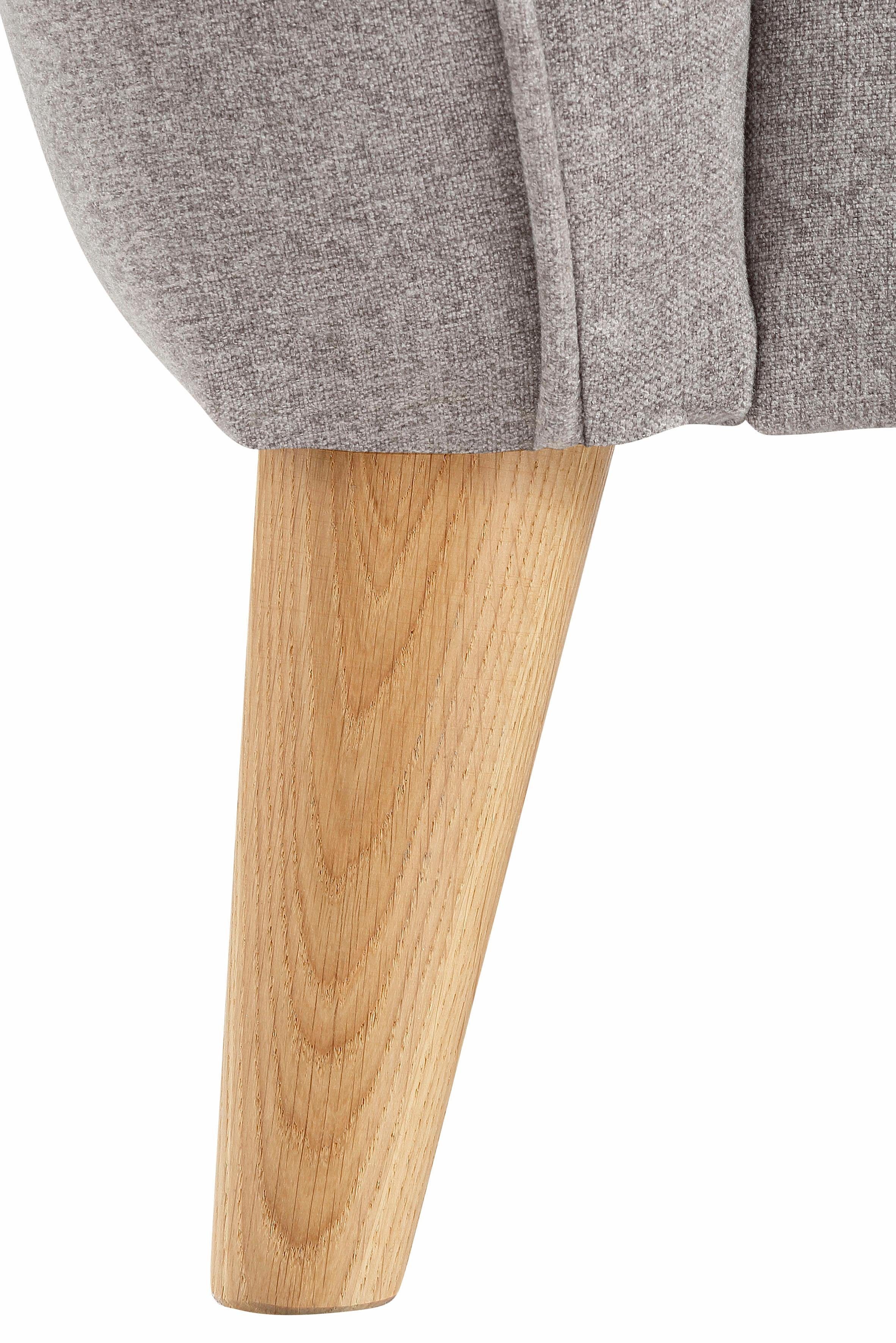 Home affaire 3-zitsbank MARSEILLE 3-zitsbank 206 cm, cord, vlakke weefsel, structuur, geweven stof