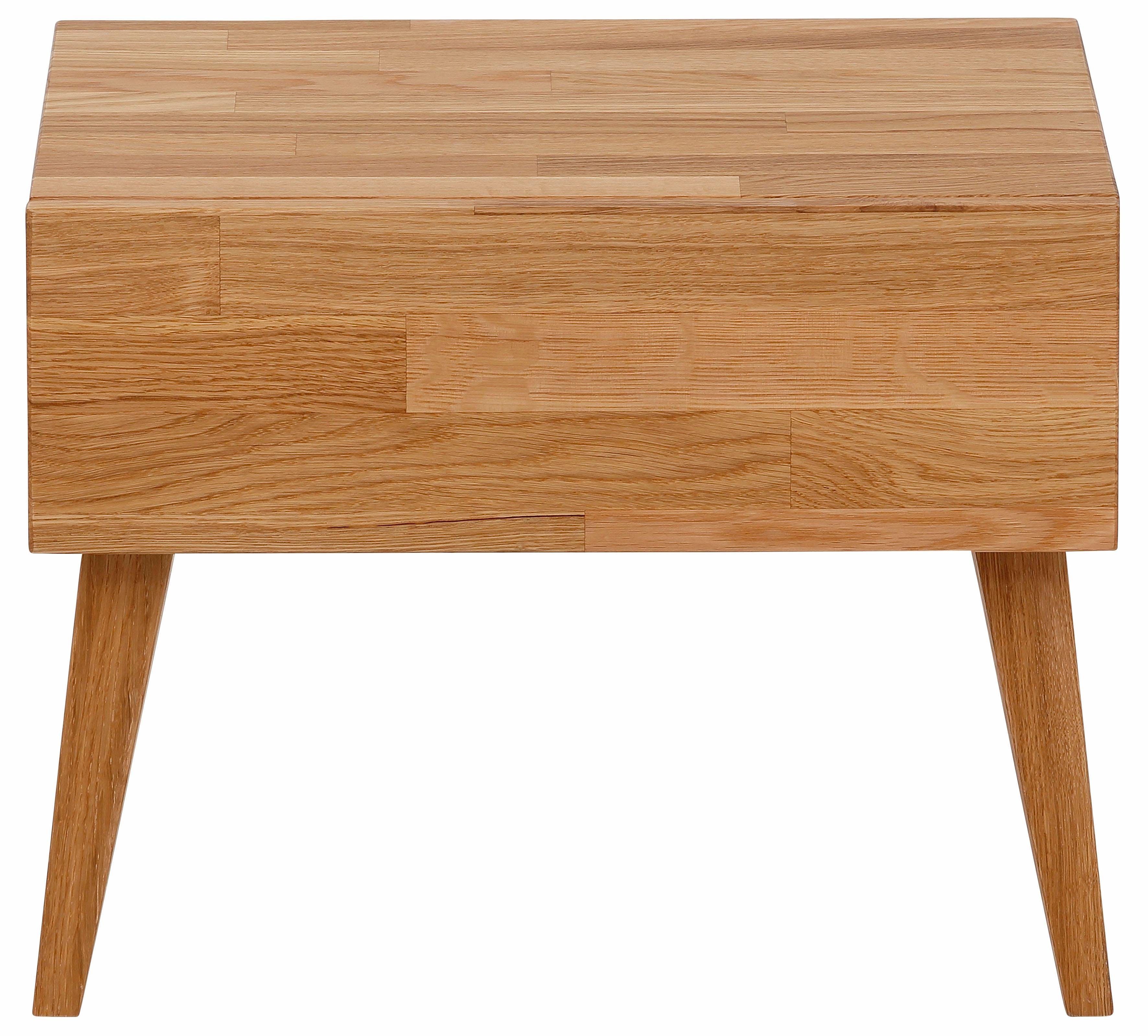 Home affaire Nachtkastje Natali met een lade, van massief eiken, breedte 45 cm