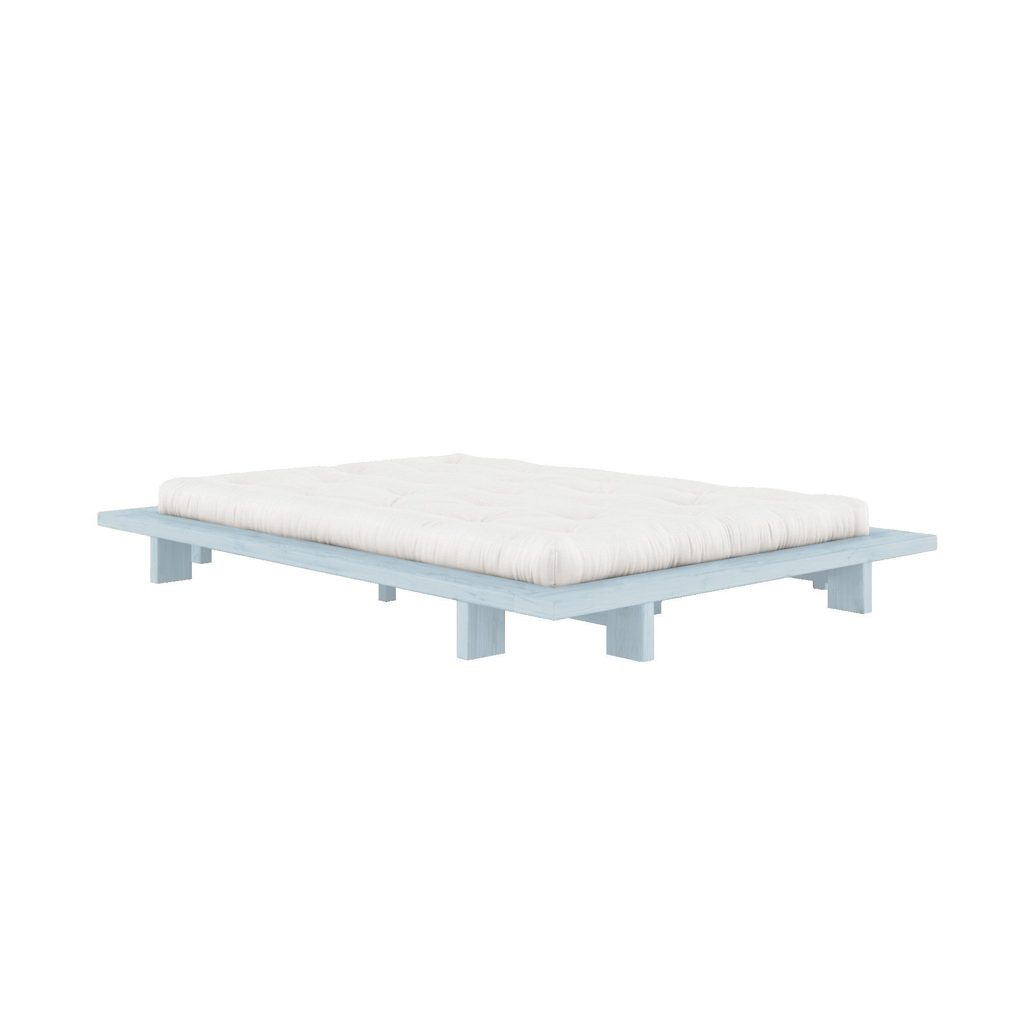 Karup Bedframe JAPAN BED Futonbed van FSC®-gecertificeerd massief hout Massief houten bed met lattenbodem, massief grenen, bed zonder hoofdeinde
