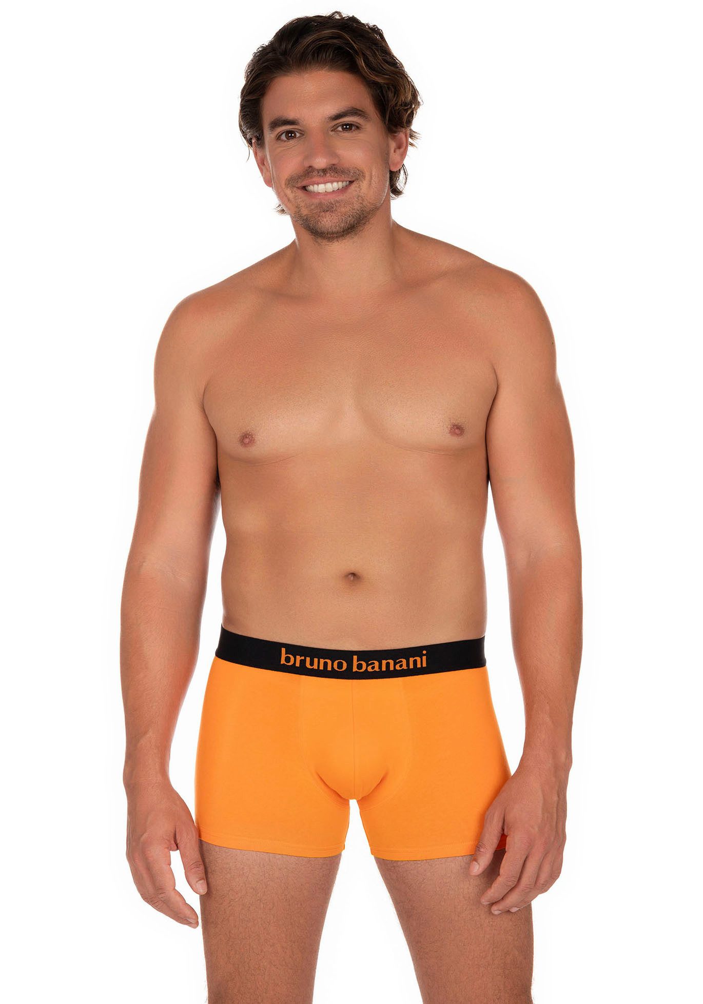Bruno Banani Boxershort Flowing met contrasterend logo-tailleband (2 stuks, Set van 2)