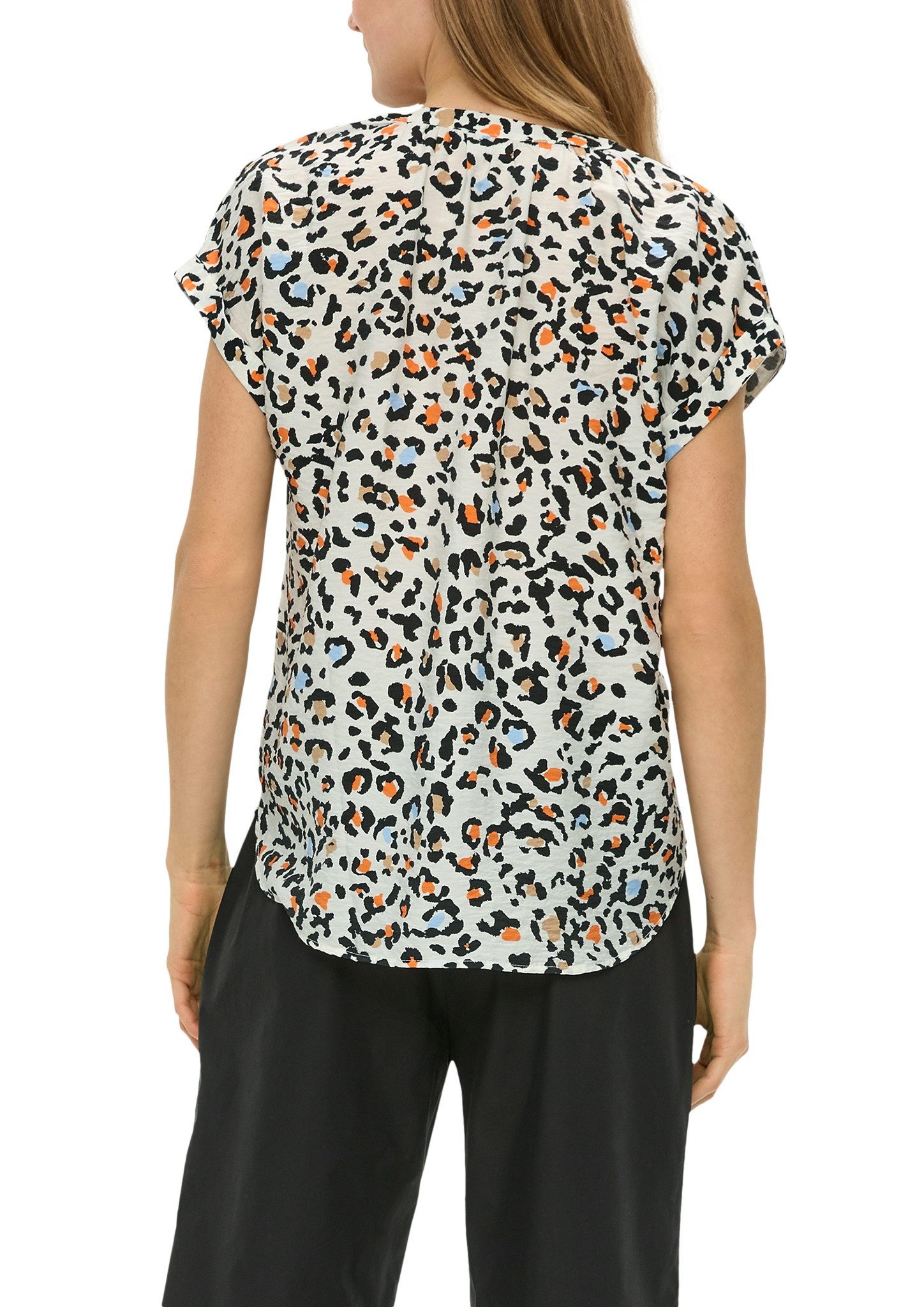 s.Oliver Gedessineerde blouse gemaakt van viscose