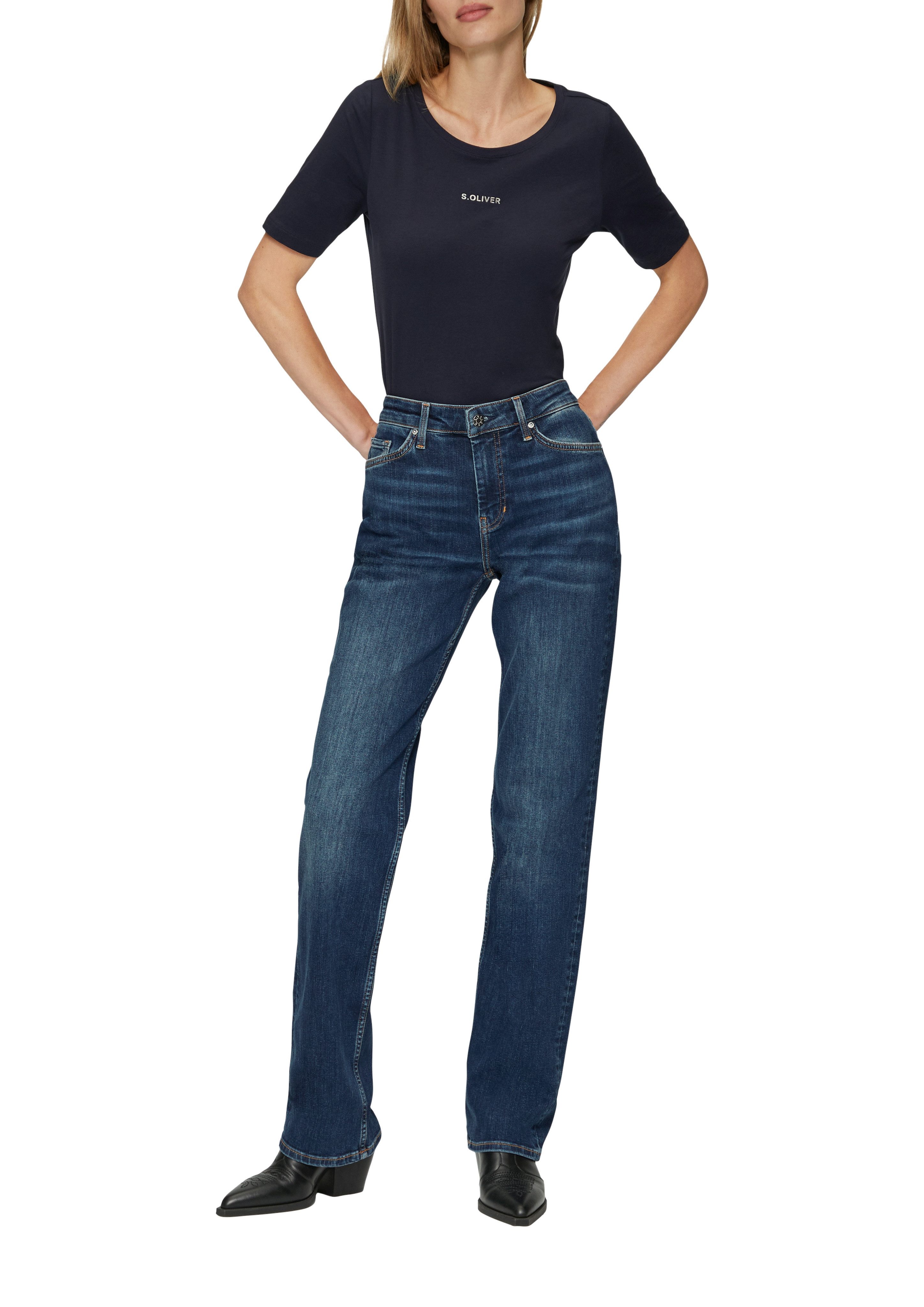 s.Oliver Straight jeans Karolin in five-pocketsstijl