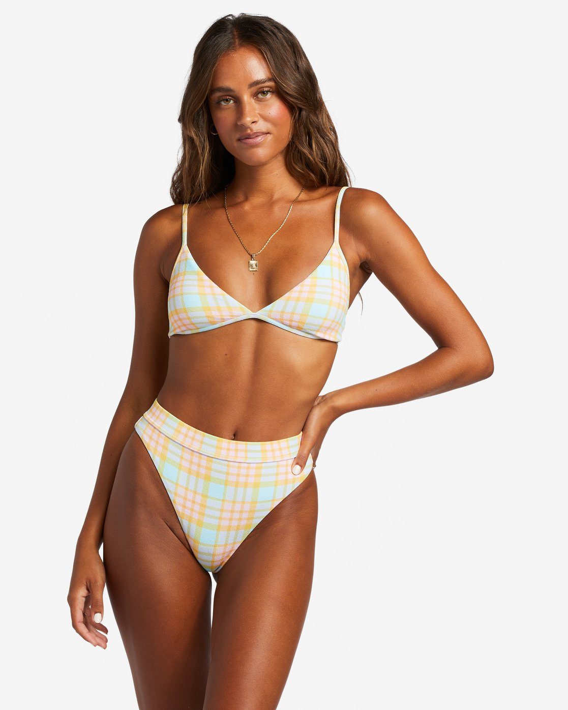 Billabong Triangel-bikinitop Check Please Charlie dames triangelbikini's maat B B multicolor