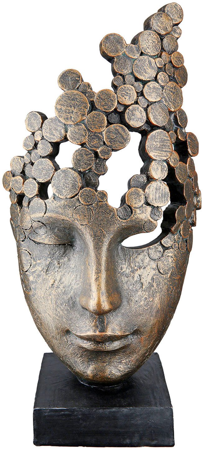 Casablanca by Gilde Decoratief figuur Sculptuur "Vrouwelijke Masker" (1 stuk)
