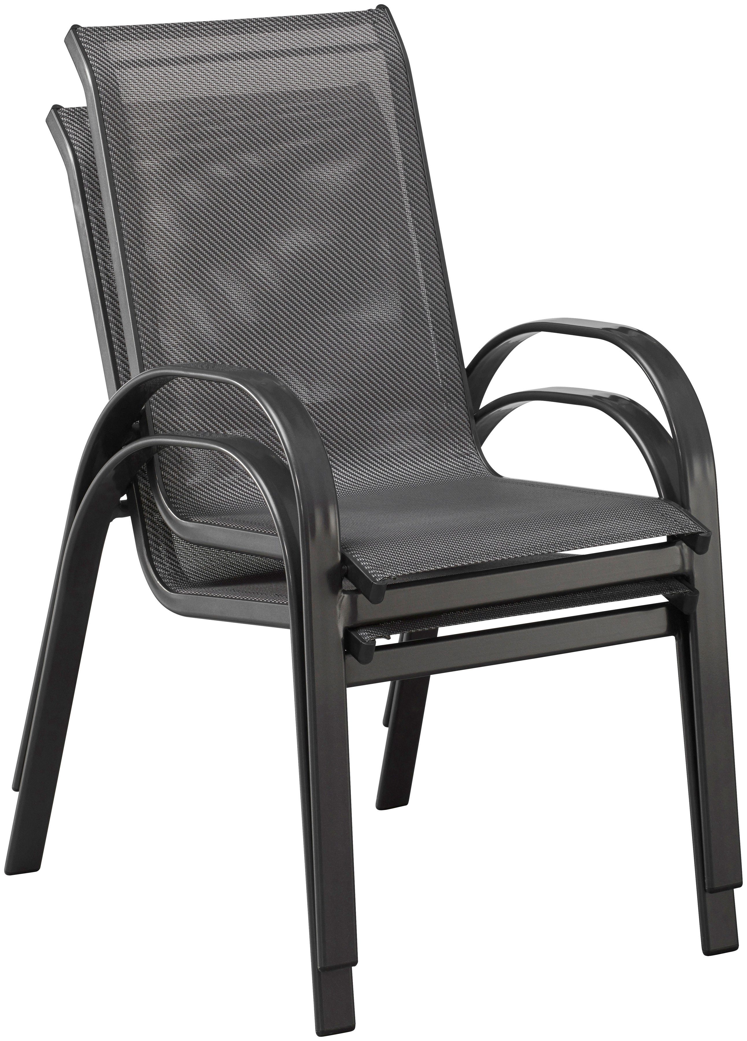 MERXX Tuin-eethoek Amalfi, TOPSELLER! gepoedercoat aluminium, 100% polyester, geschikt voor 8 personen (9-delig)