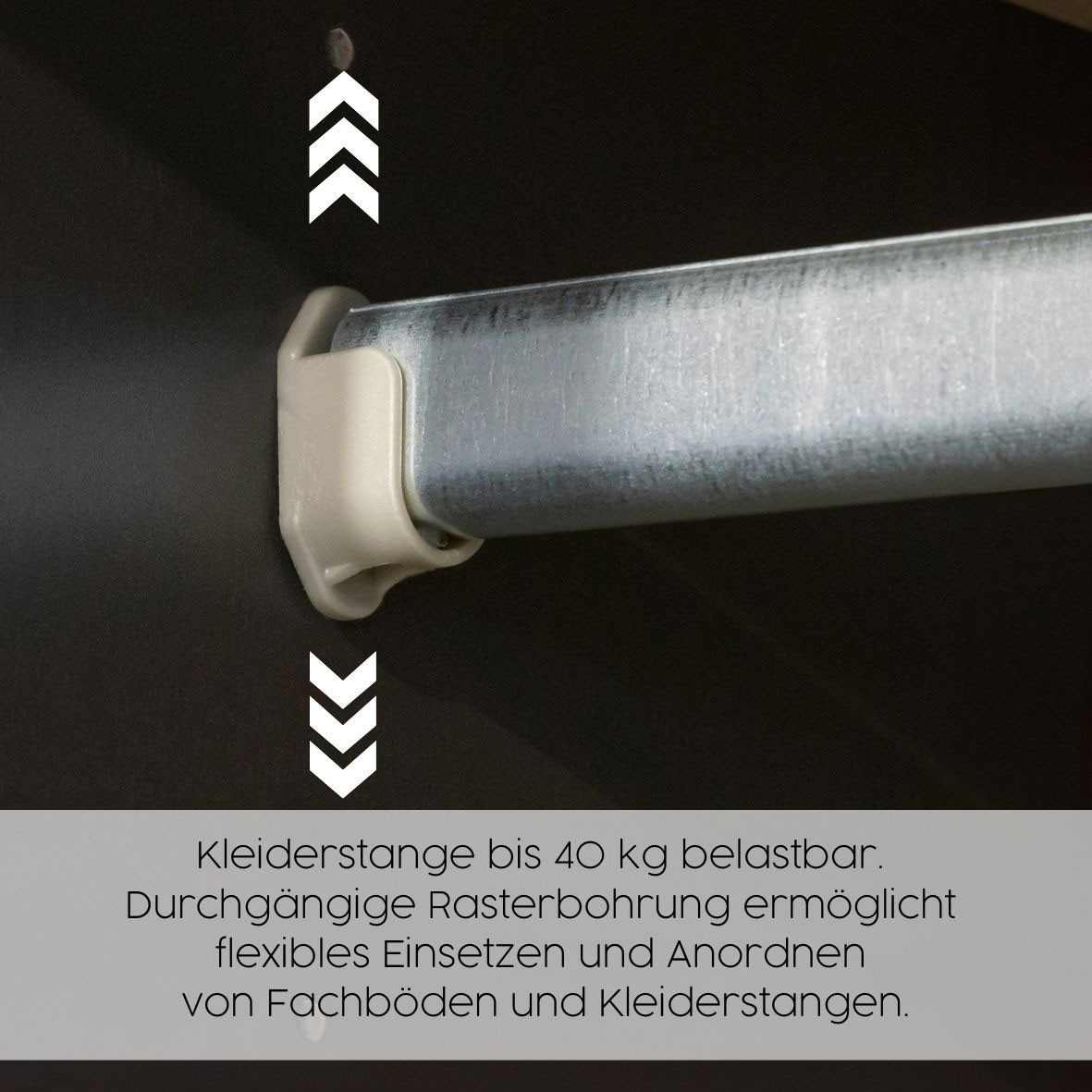 rauch Draaideurkast Kledingkast kast garderobe waskast SHINJO Grepen en voeten van massief hout met 2 lades MADE IN GERMANY