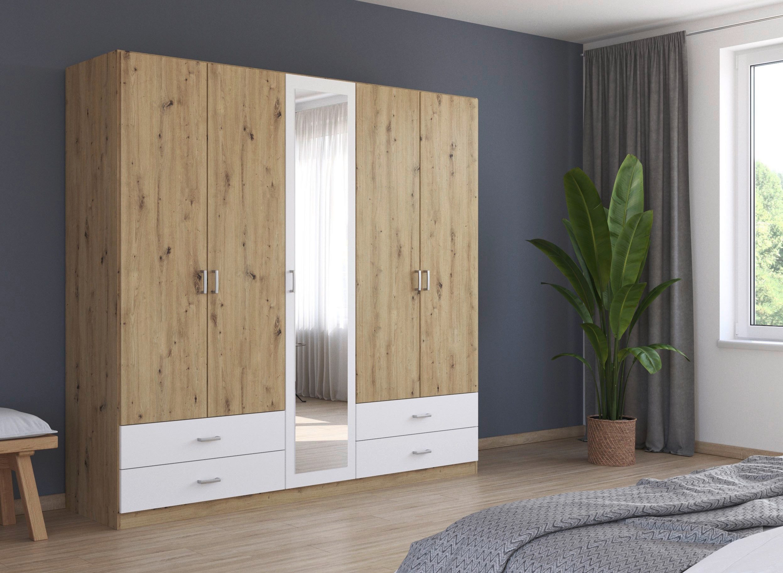 rauch Draaideurkast Borbona Kledingkast kast garderobe waskast BORBONA in 2 breedtes