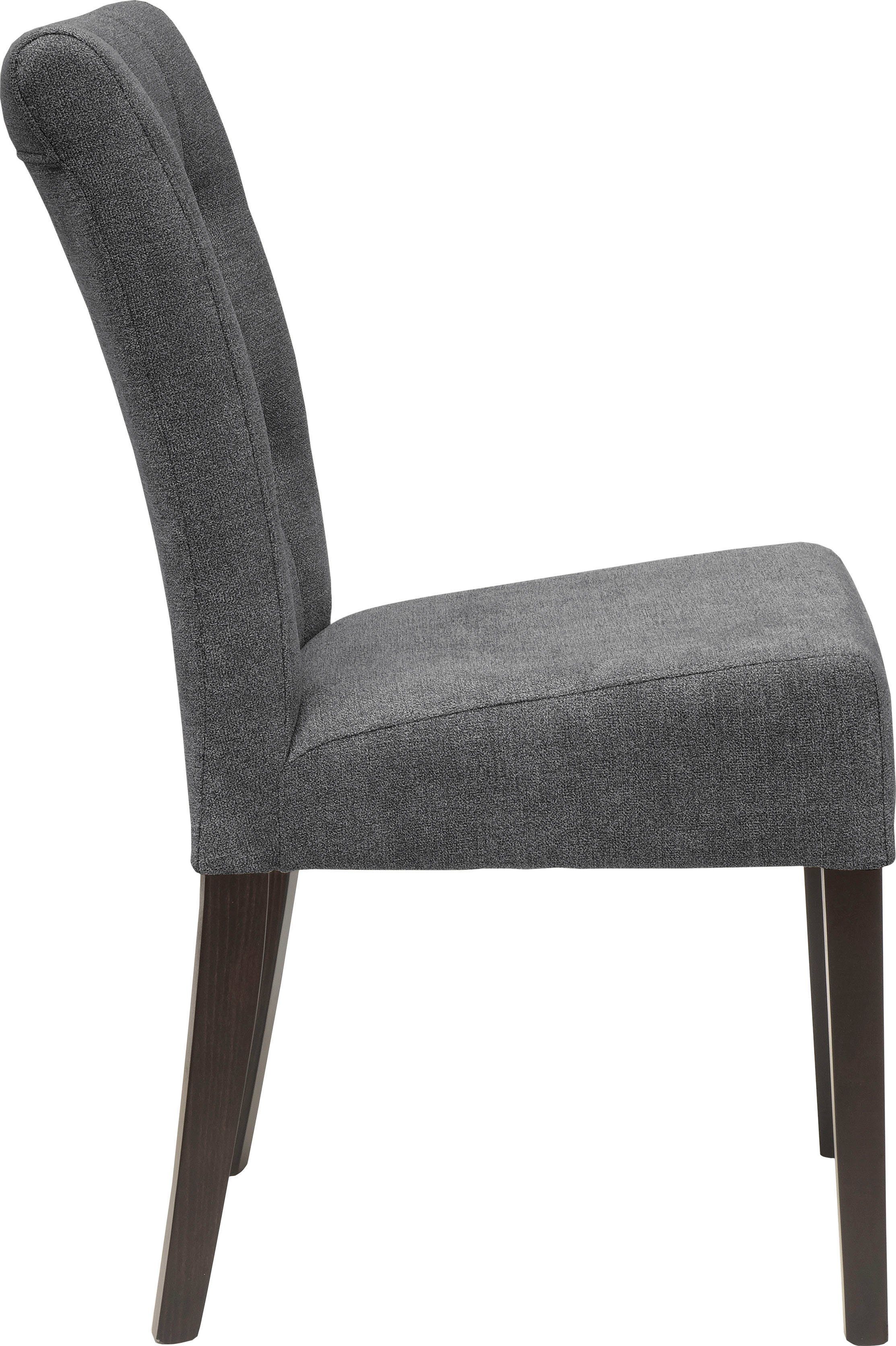 Home affaire Eetkamerstoel Queen BESTSELLER Gestoffeerde stoel met knoopdetails, set van 2, 4 of 6