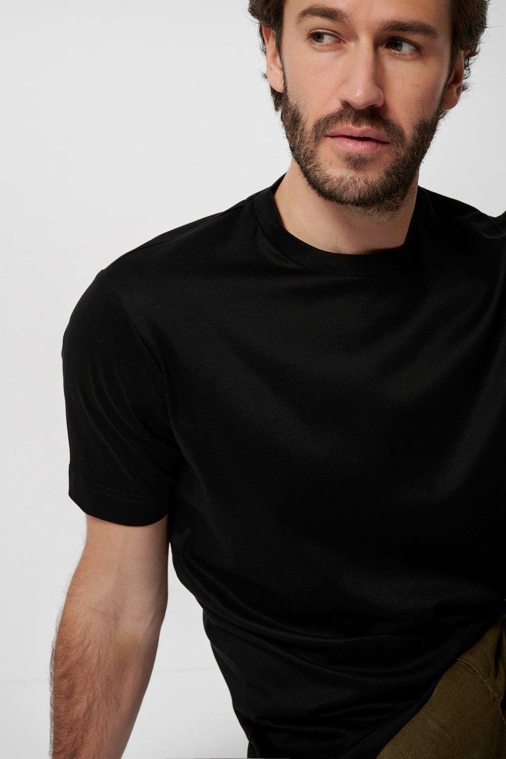 Desoto T-shirt Jersey T-Shirt Ronde hals half lange mouw