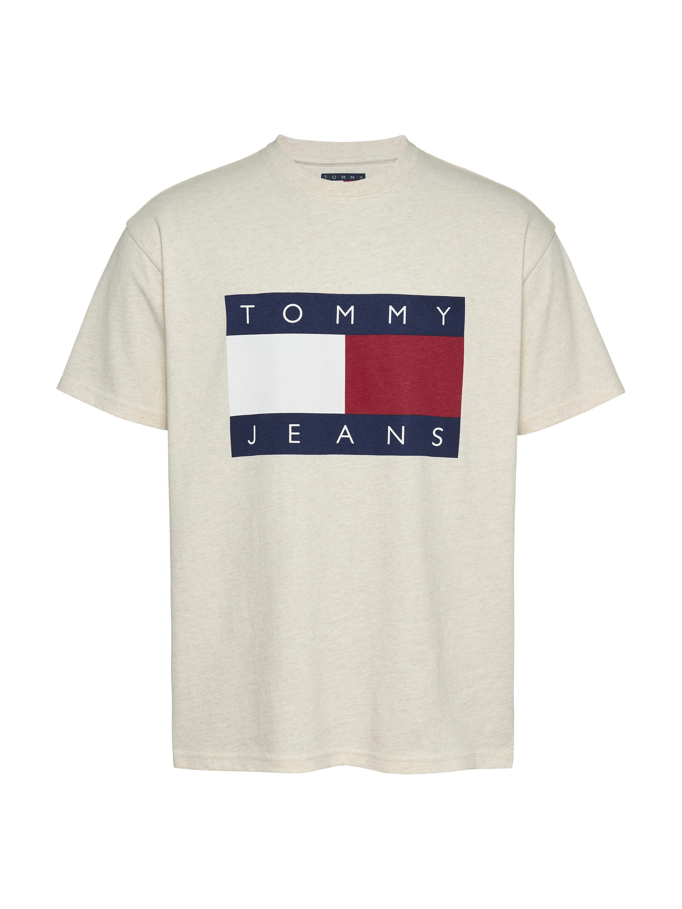 TOMMY JEANS T-shirt TJM RLX MELANGE BIG FLAG TEE
