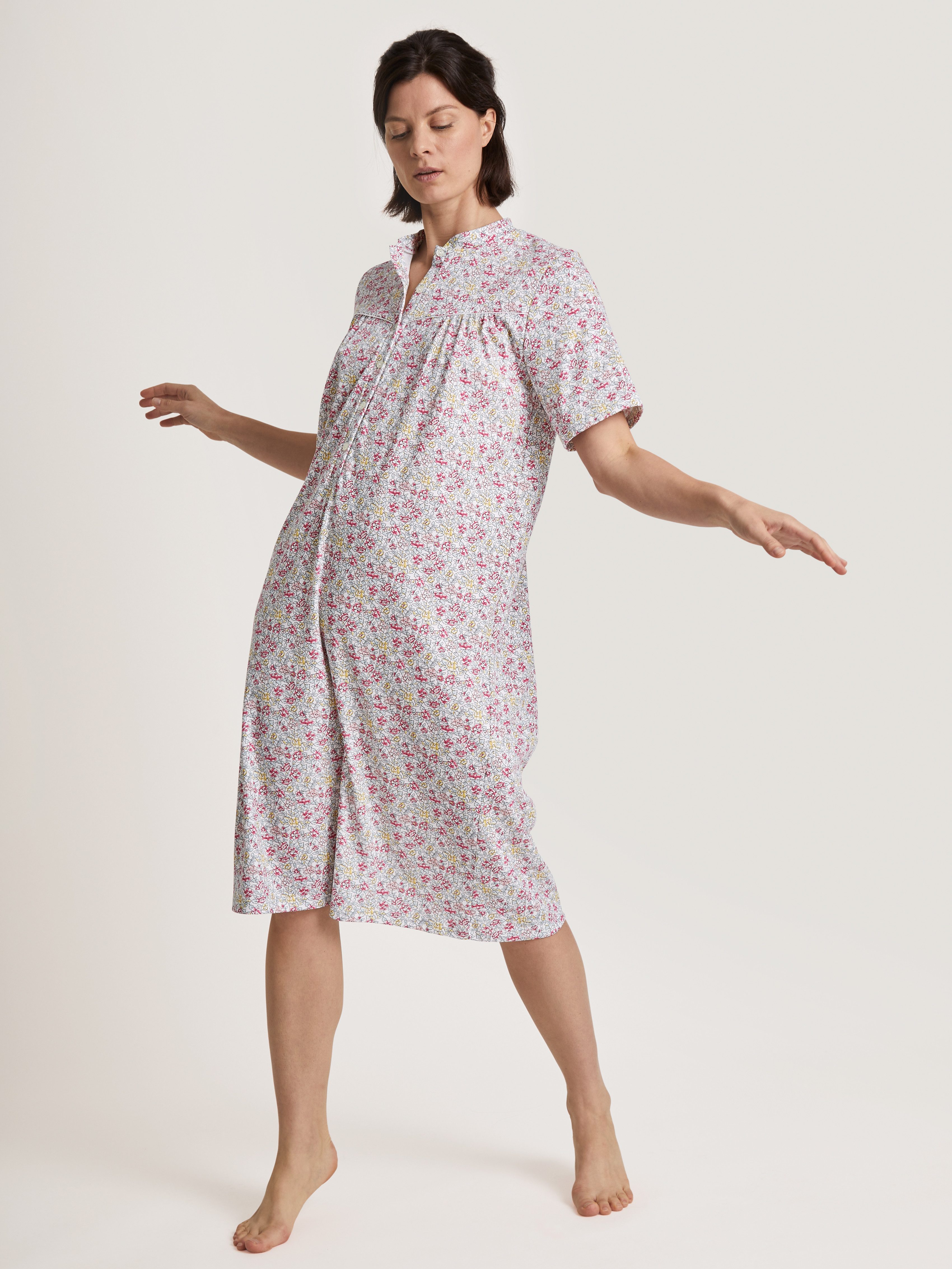 CALIDA Nachthemd Soft Cotton met knoopsluiting