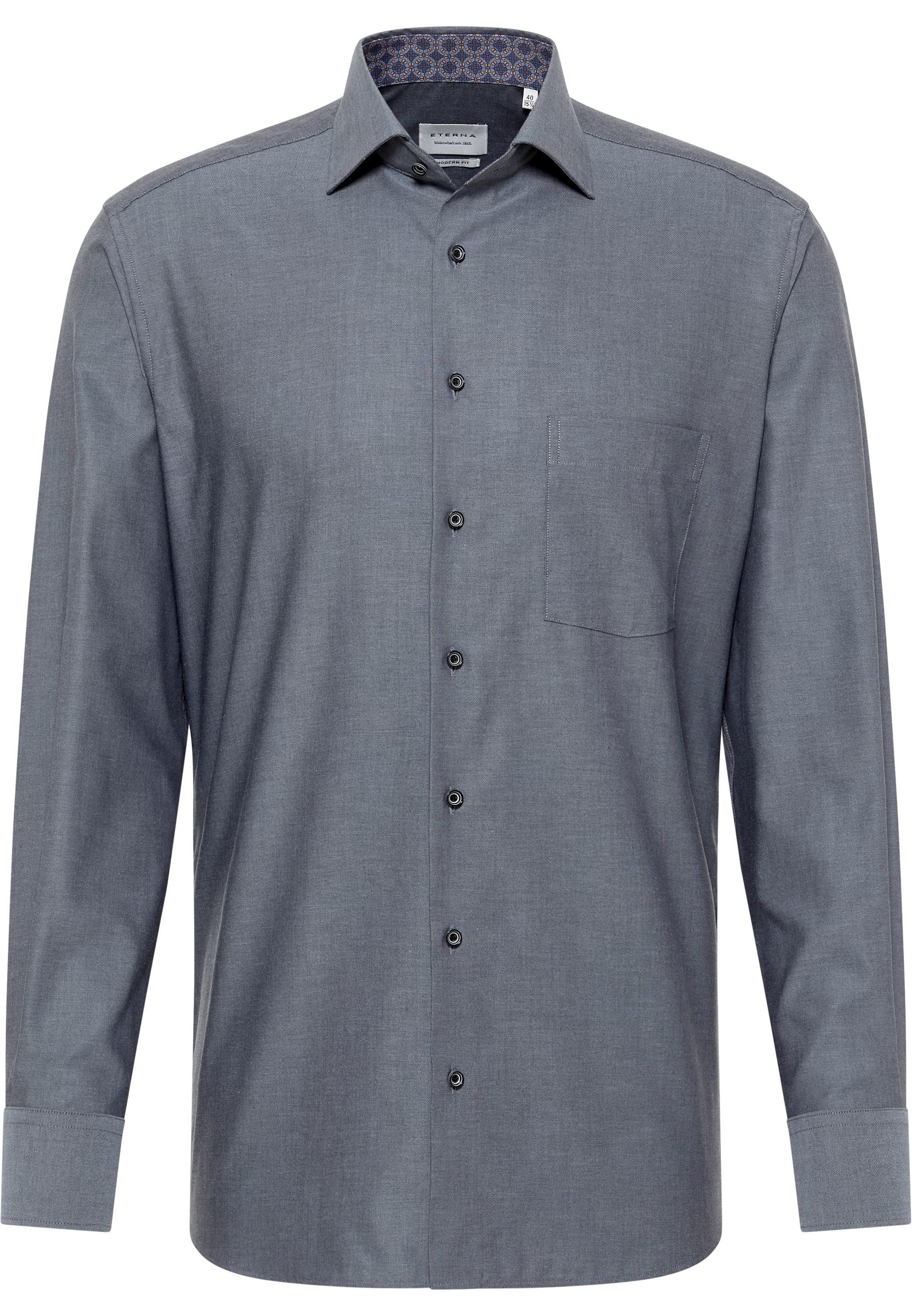 Eterna Overhemd met lange mouwen MODERN FIT NON IRON (strijkvrij)