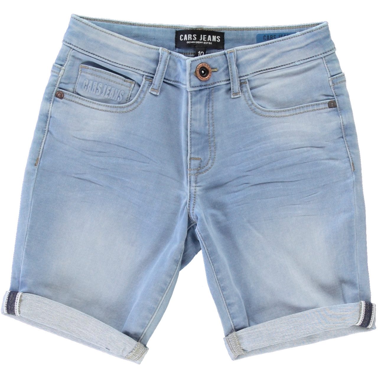 CARS Jeansshort SEATLE Short heren korte spijkerbroek maat XXL blauw