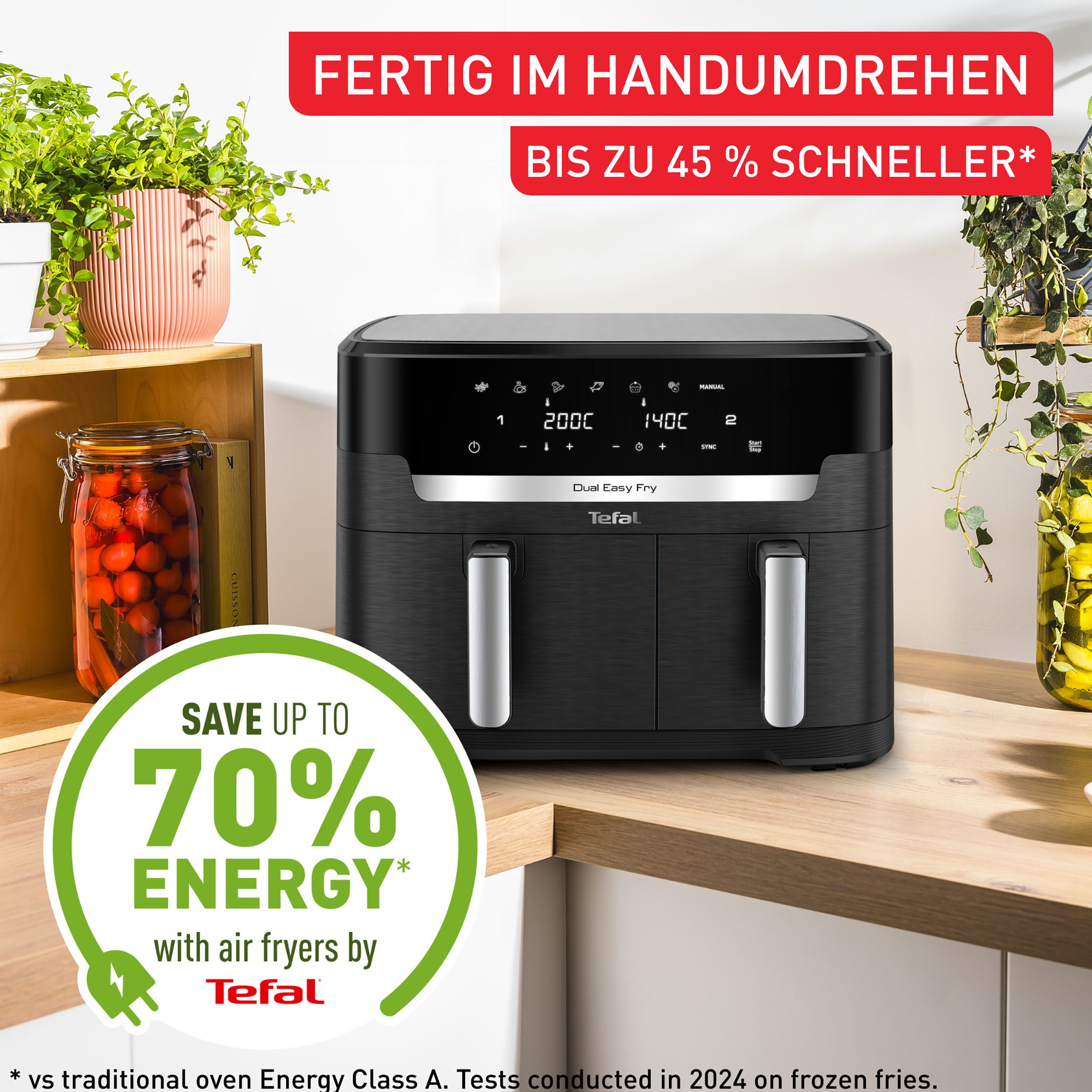 Tefal Airfryer EY9428 Dual Easy Fry XXL