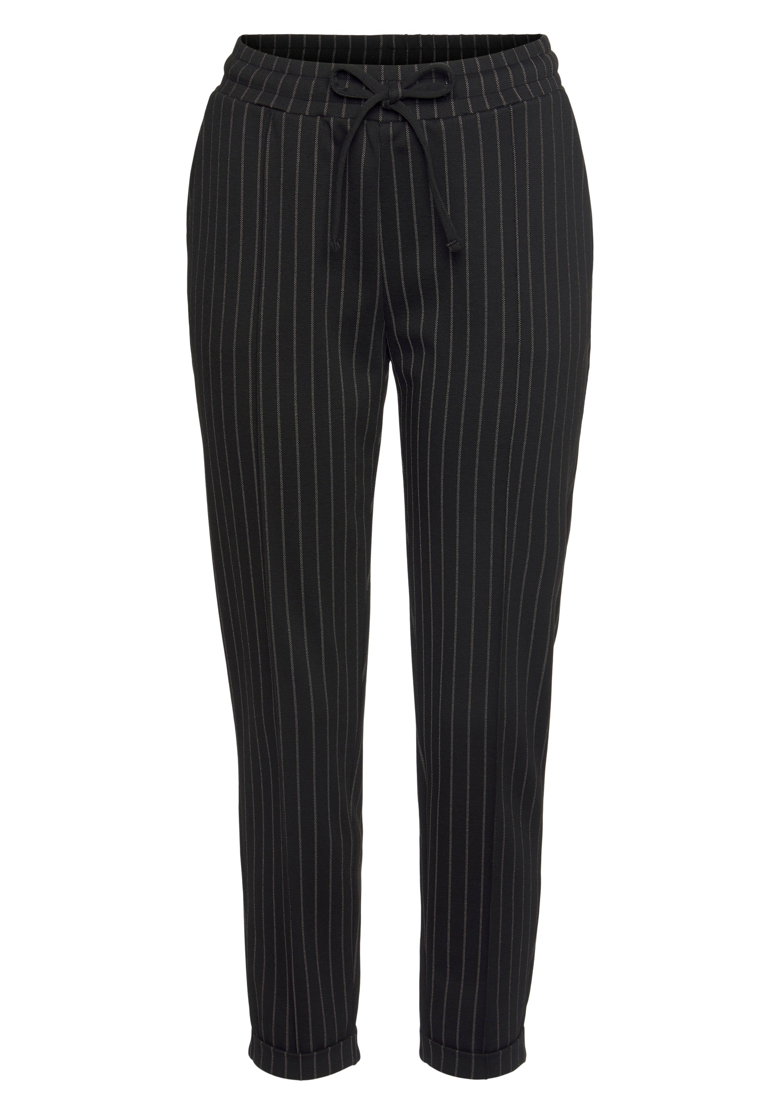 Vivance Jogpants met strepen, instapbroek, stretch