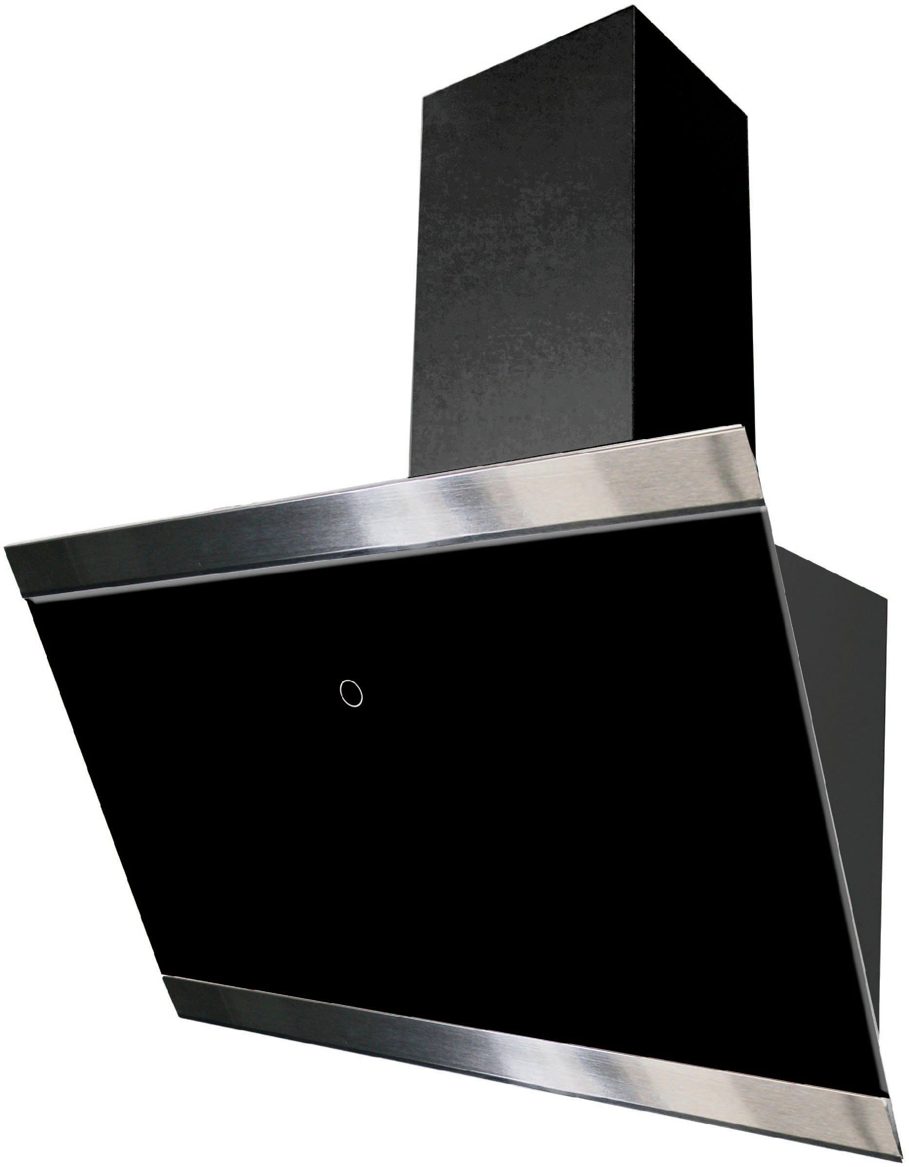 RESPEKTA Schuine wandkap CH89060S 60 cm, 9 vermogensniveaus, led-verlichting, geschikt voor afzuiging en recirculatie