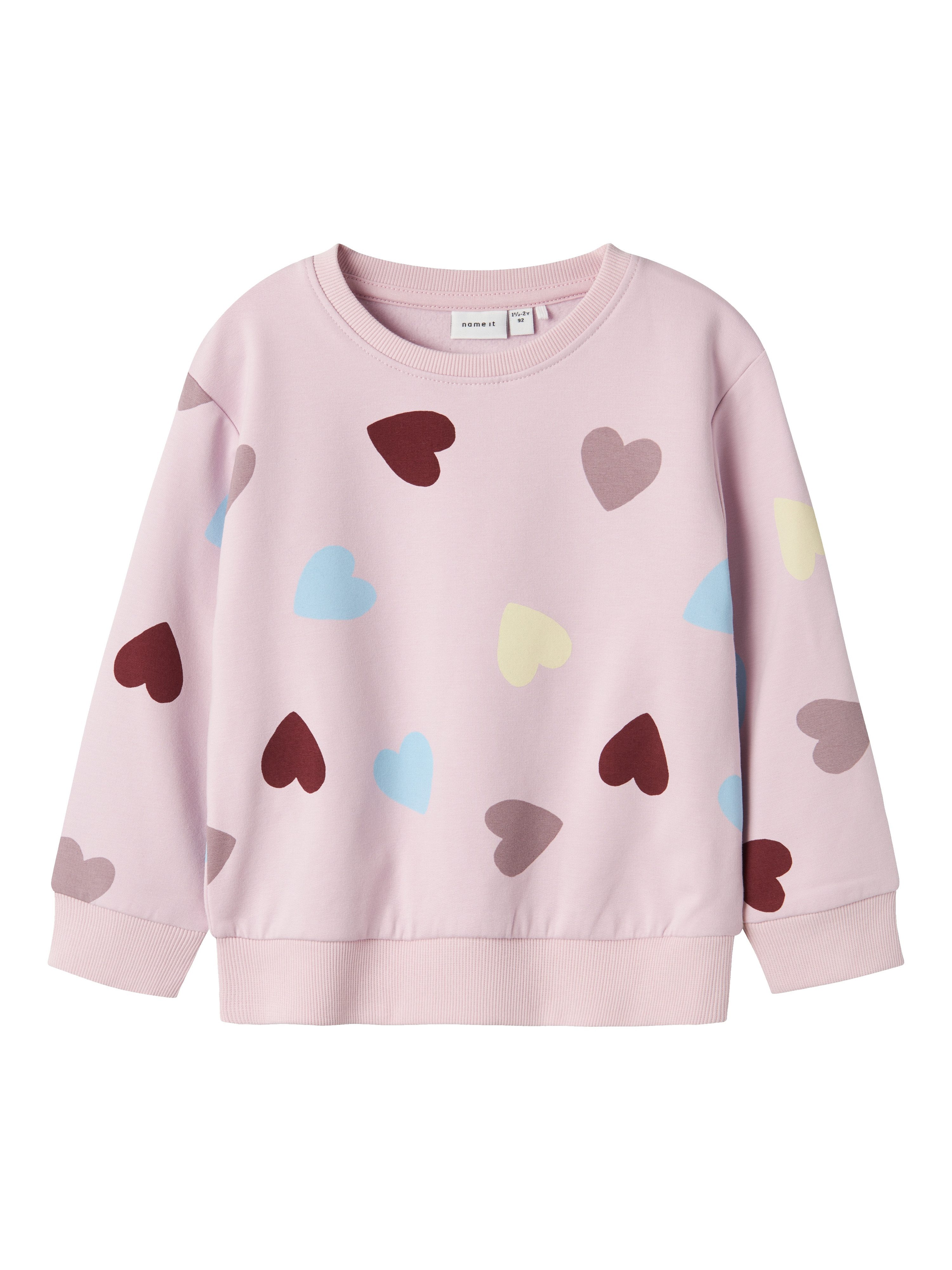 Name It Sweatshirt NMFSMILE LS NREG SWEAT BOX BRU