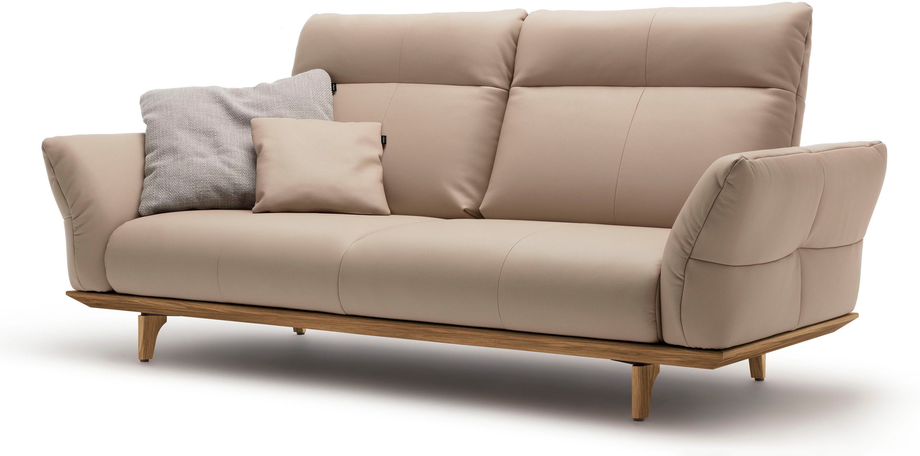 Creation BY ROLF BENZ 3-zitsbank Hs.460 Onderstel in walnotenhout, walnotenhouten poten, breedte 208 cm