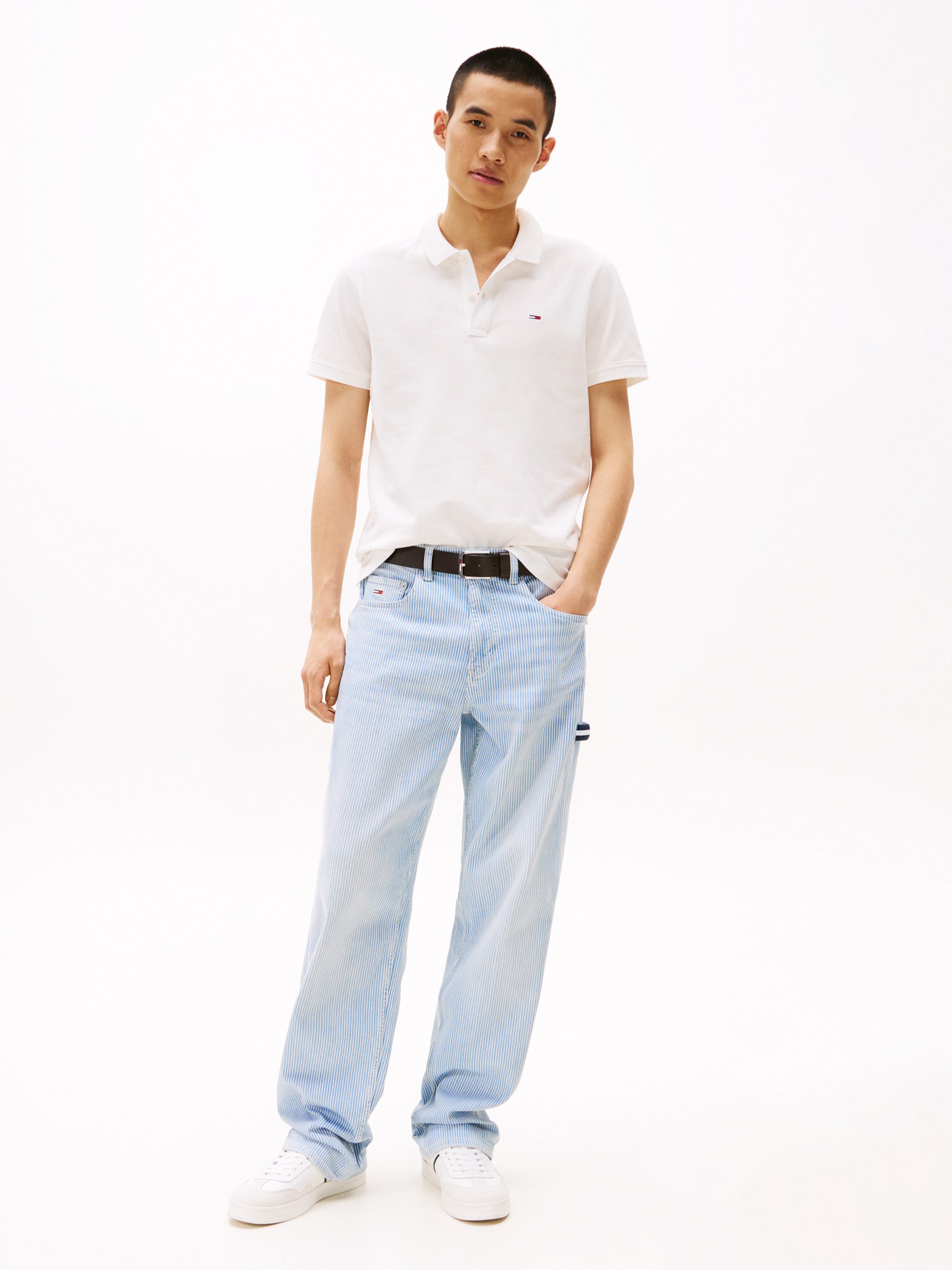 TOMMY JEANS Poloshirt TJM SLIM PLACKET POLO EXT