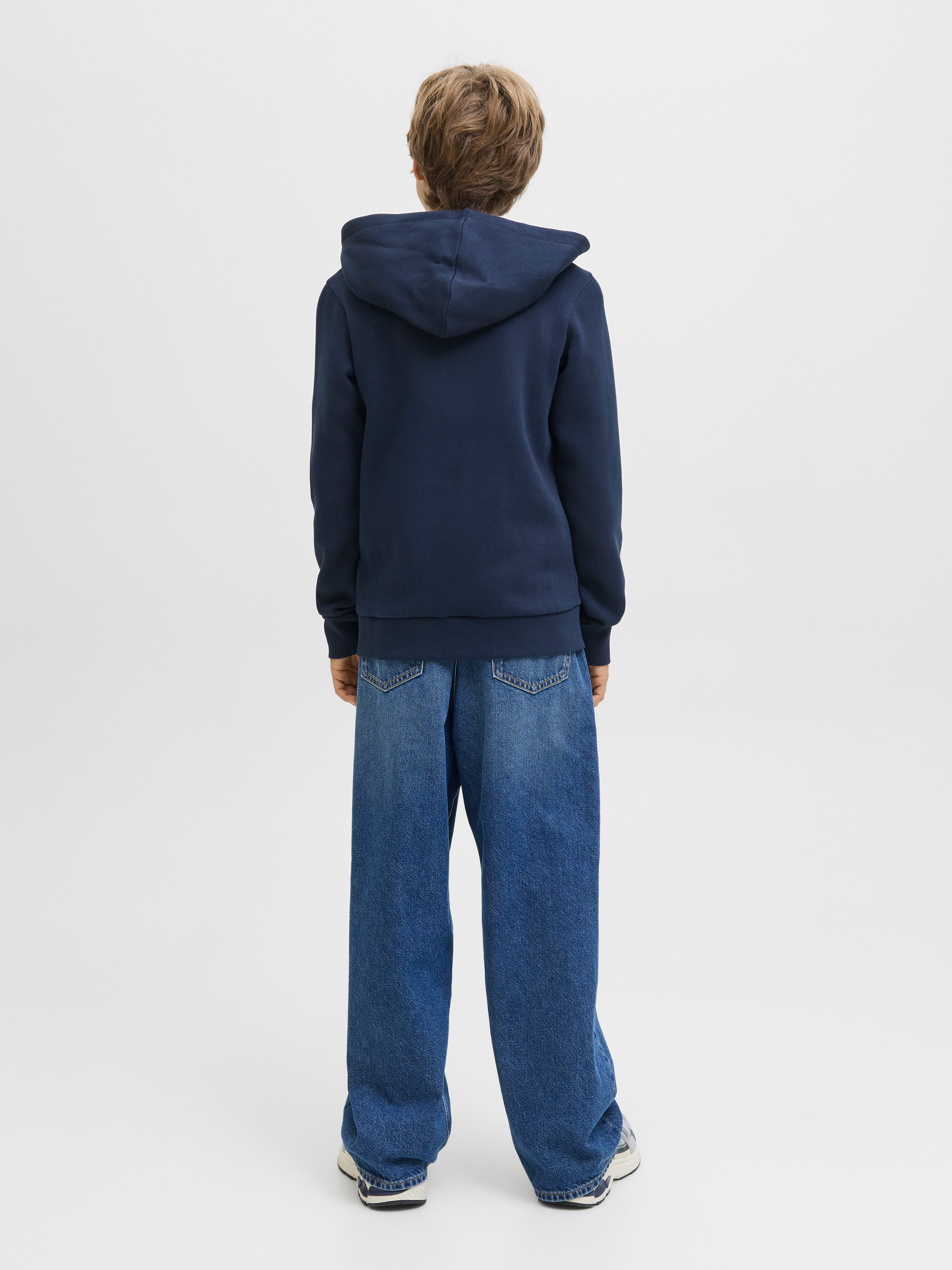 Jack & Jones Junior Hoodie JJELOGO SWEAT ZIPHOOD 2COL AW25 NOOS JNR