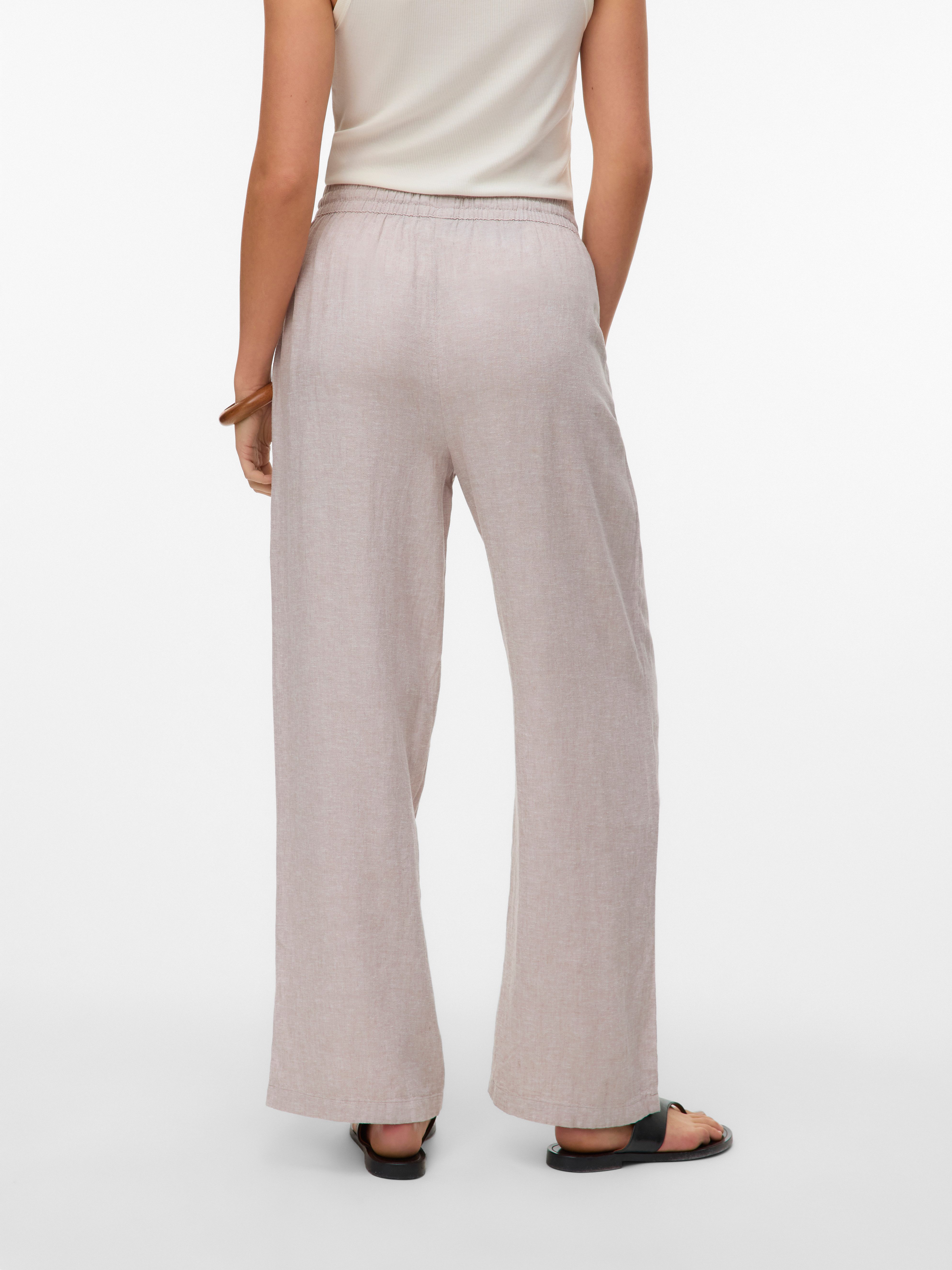 Vero Moda Comfortbroek VMLINN LINEN PANTS WVN NOOS