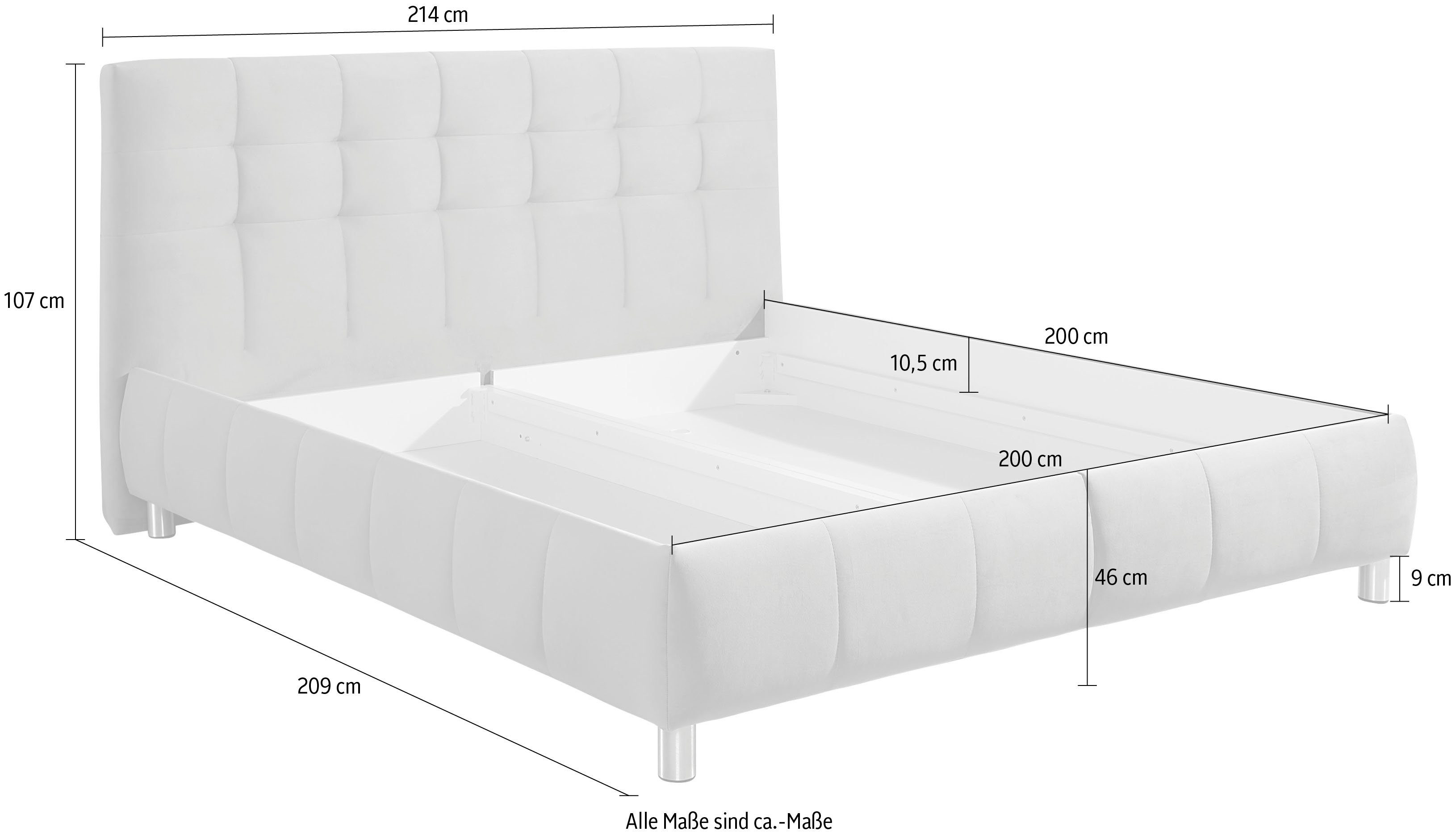 Maintal Gestoffeerd bed Lalley