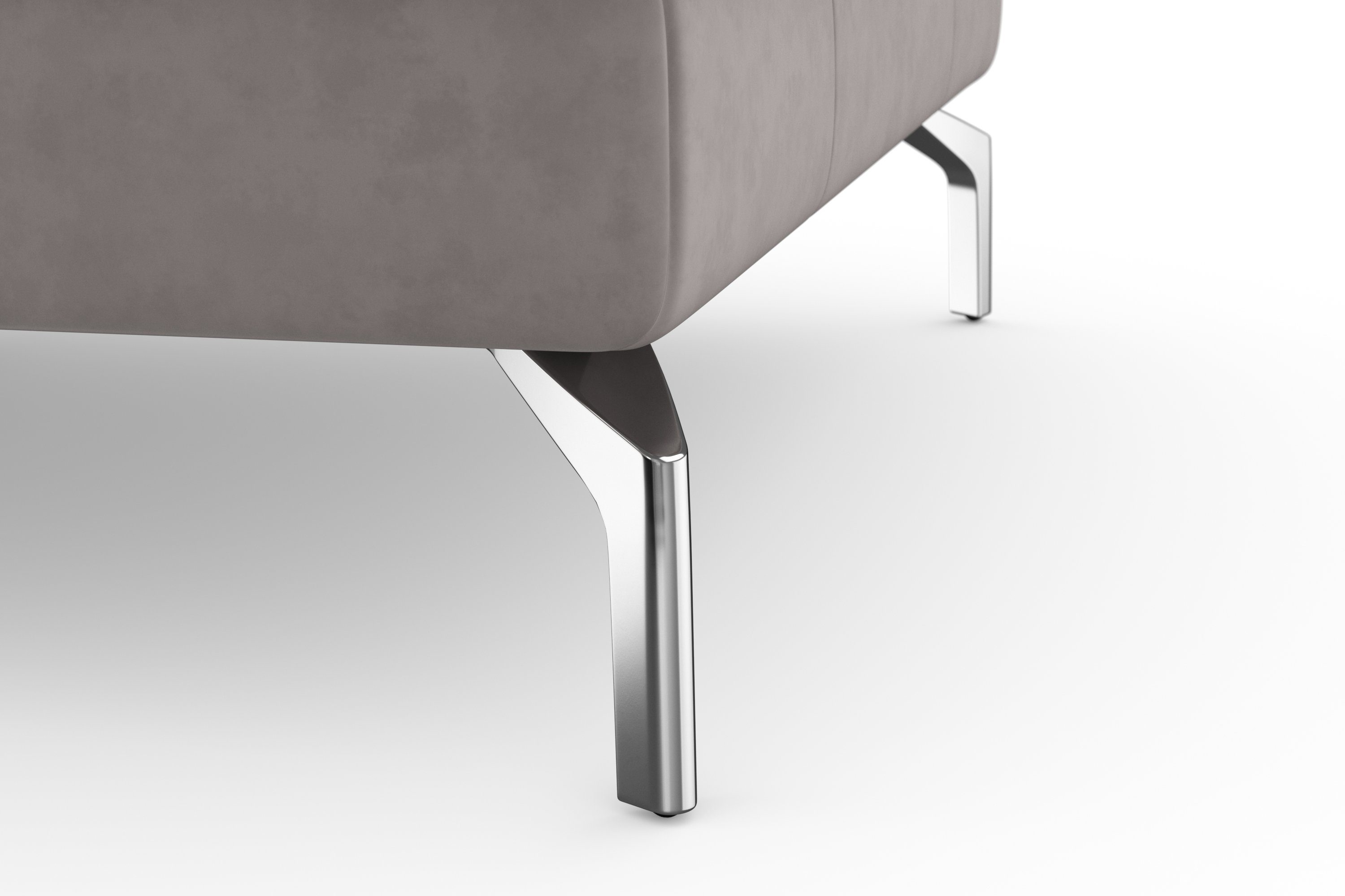 sit&more Hoekbank Bendigo L-vorm inclusief zitdiepteverstelling, bodemvrijheid 15 cm, in 2 pootkleuren