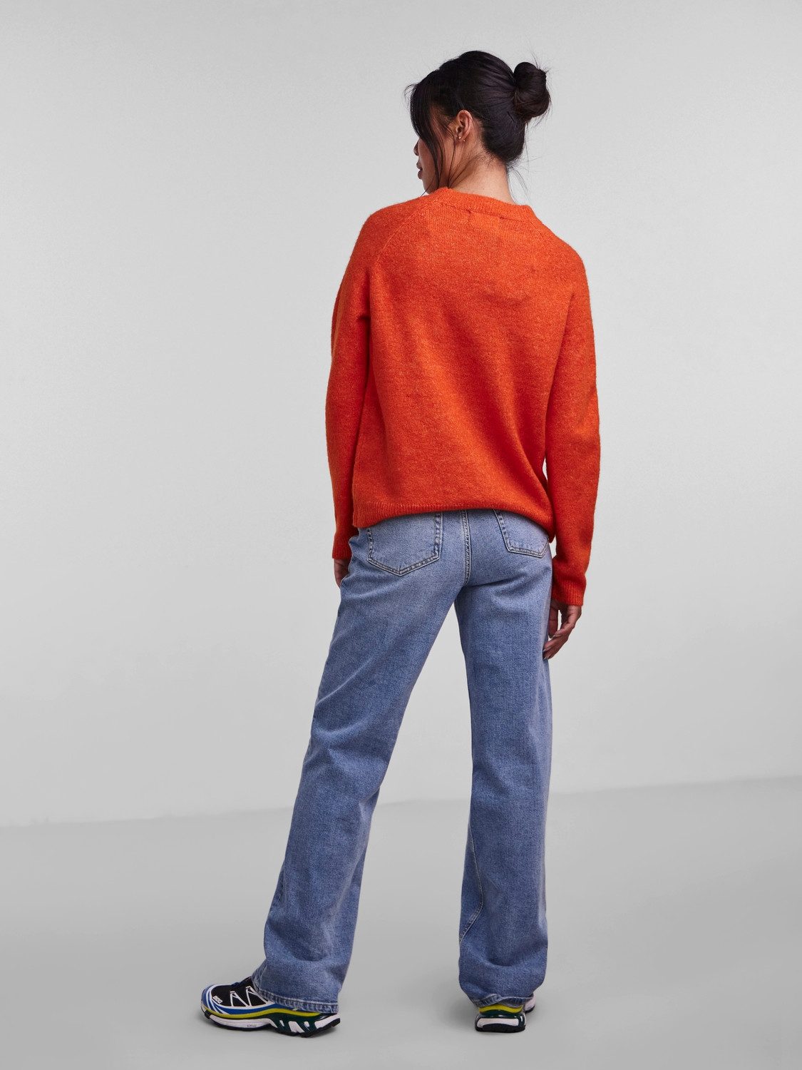pieces Gebreide trui PCJULIANA LS O-NECK KNIT NOOS BC