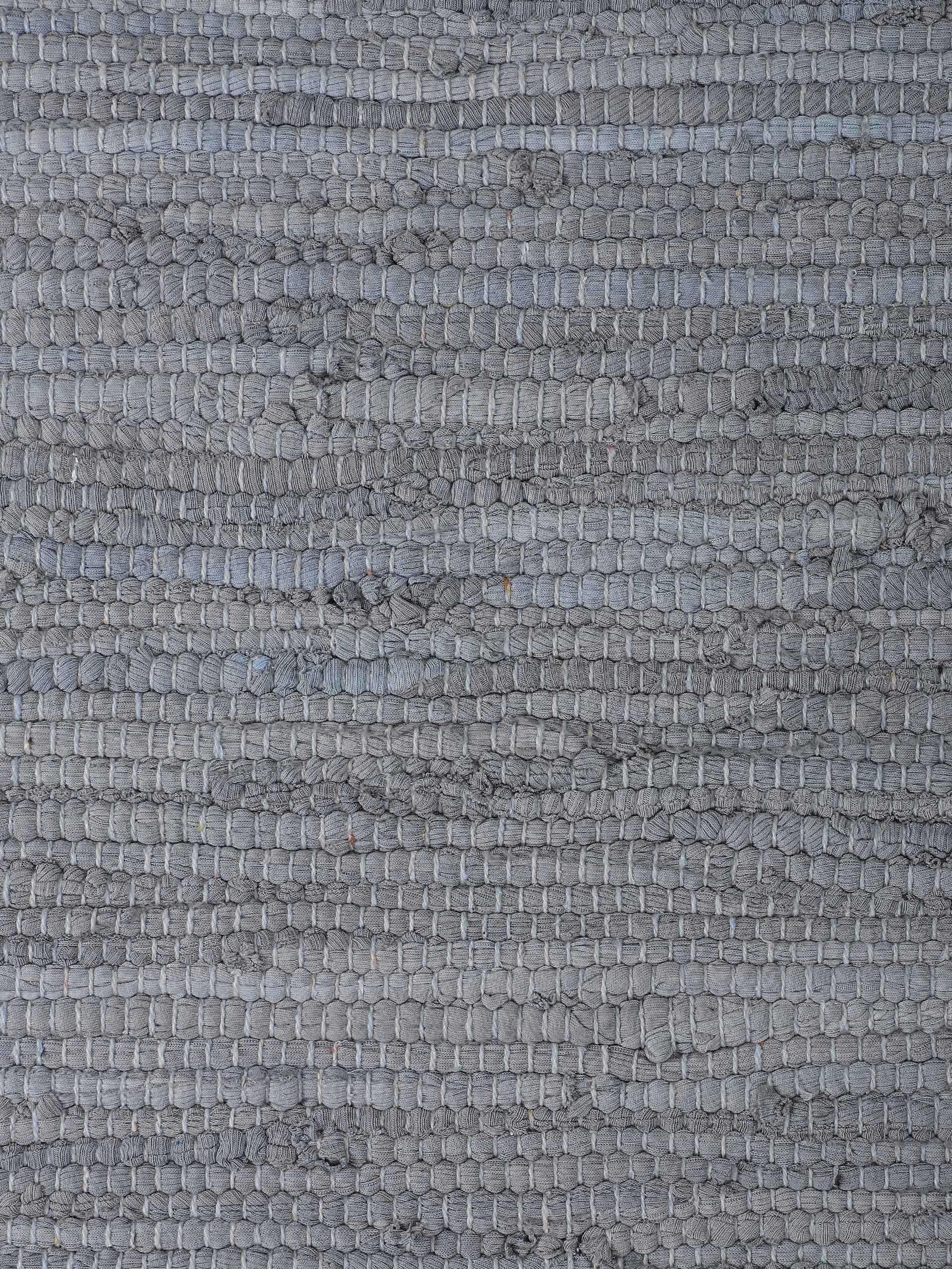 carpetfine Vloerkleed Kelim Chindi uni Tweezijdig te gebruiken kleed, puur katoen, met de hand geweven, unikleuren, met franje