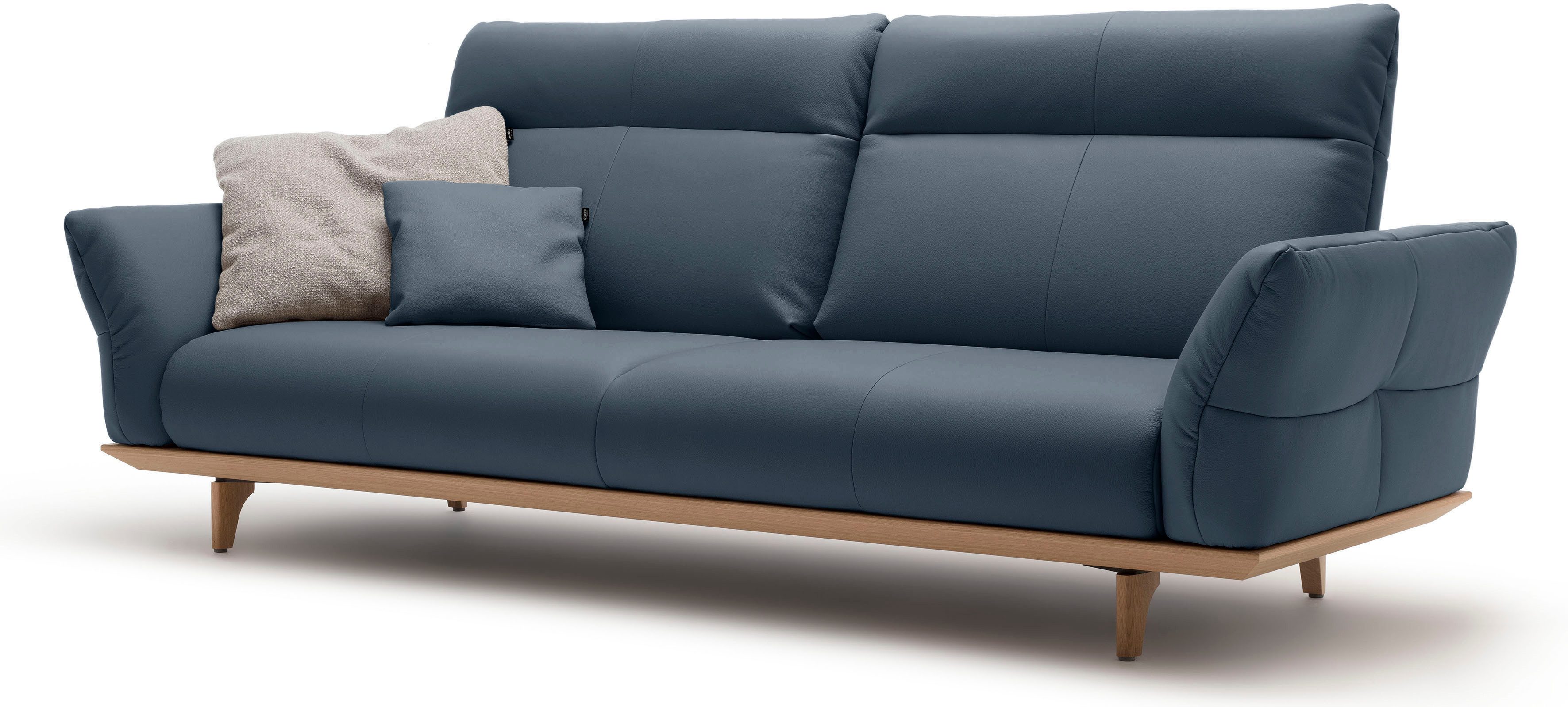 Creation BY ROLF BENZ 3,5-zitsbank Hs.460 Onderstel in eiken, poten in natuurlijk eiken, breedte 228 cm