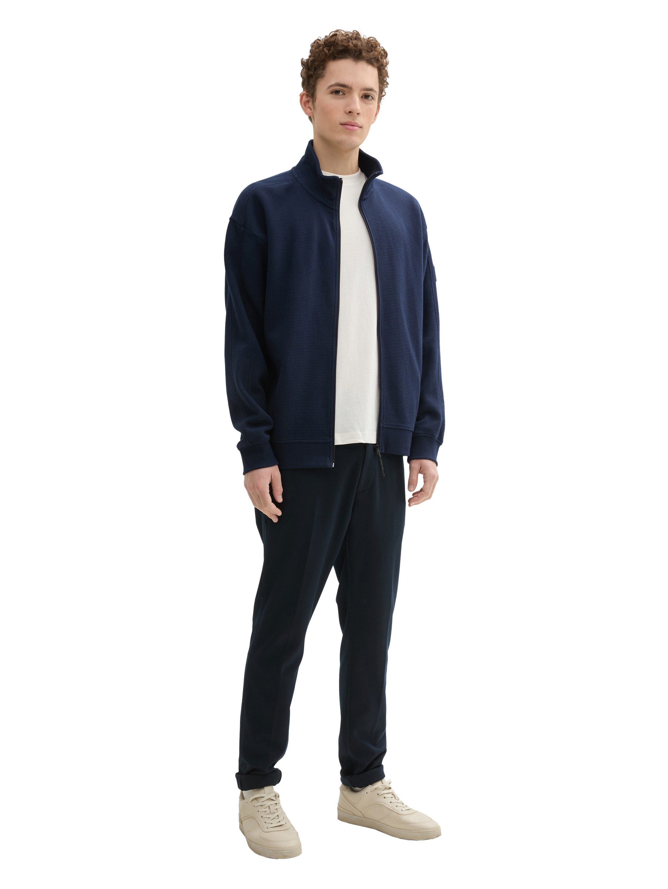 Tom Tailor Denim Sweatvest met opstaande kraag