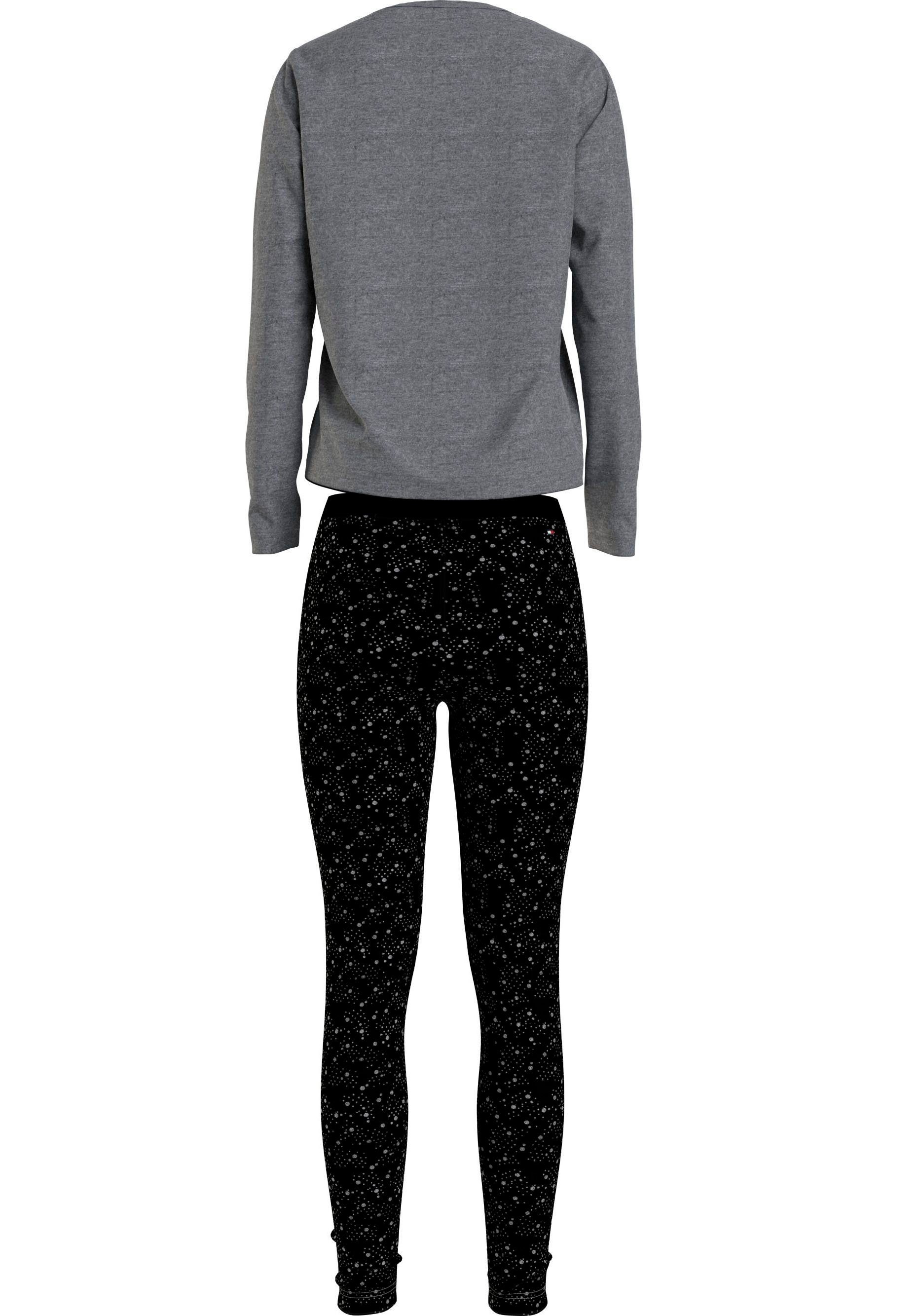 Tommy Hilfiger Underwear Pyjama LONG SLEEVE TEE & LEGGING SET met smalle pijpen (2-delig)