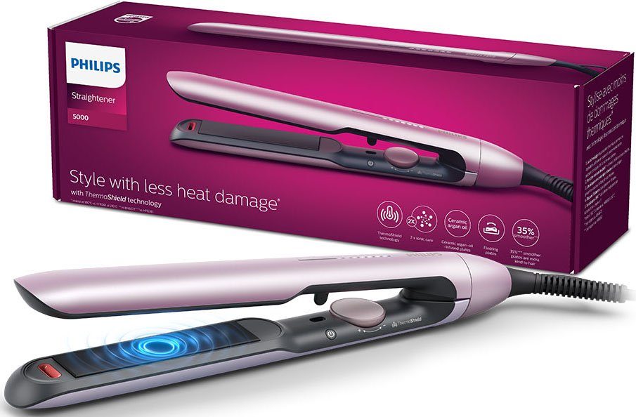 Philips Straightener Series 5000 BHS530/00 met thermoshield technologie, ionisatie functie, 12...