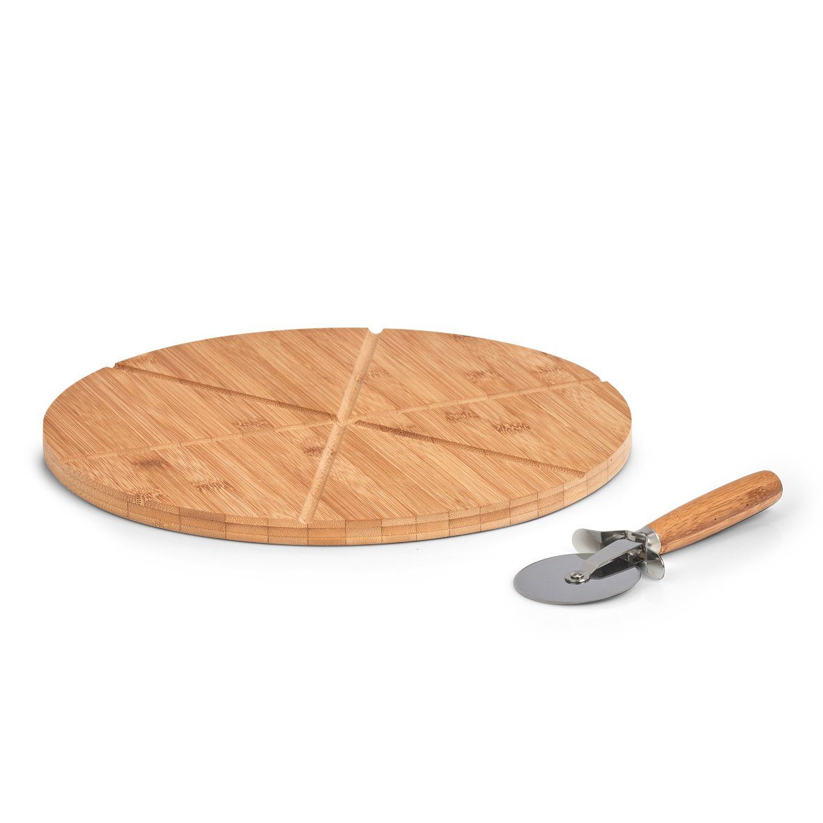 Zeller Present Pizza snijplank inclusief pizzasnijder (set, 2 stuks)