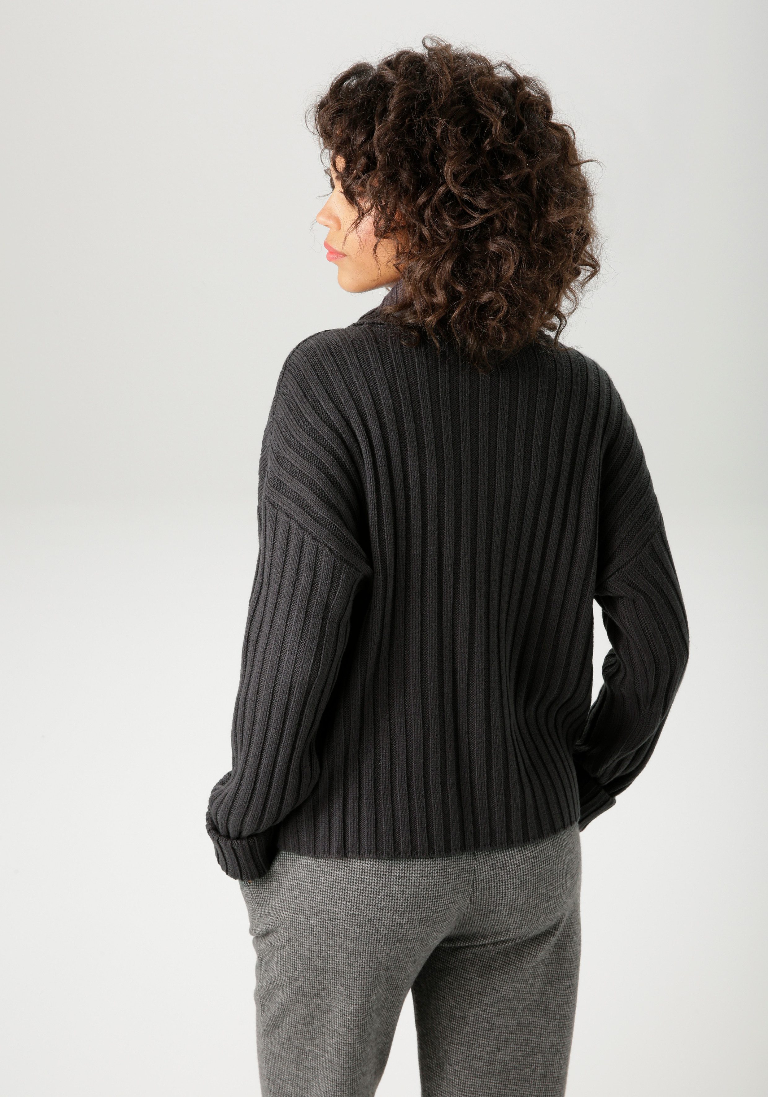 Aniston CASUAL Gebreide trui in streep-look - nieuwe collectie
