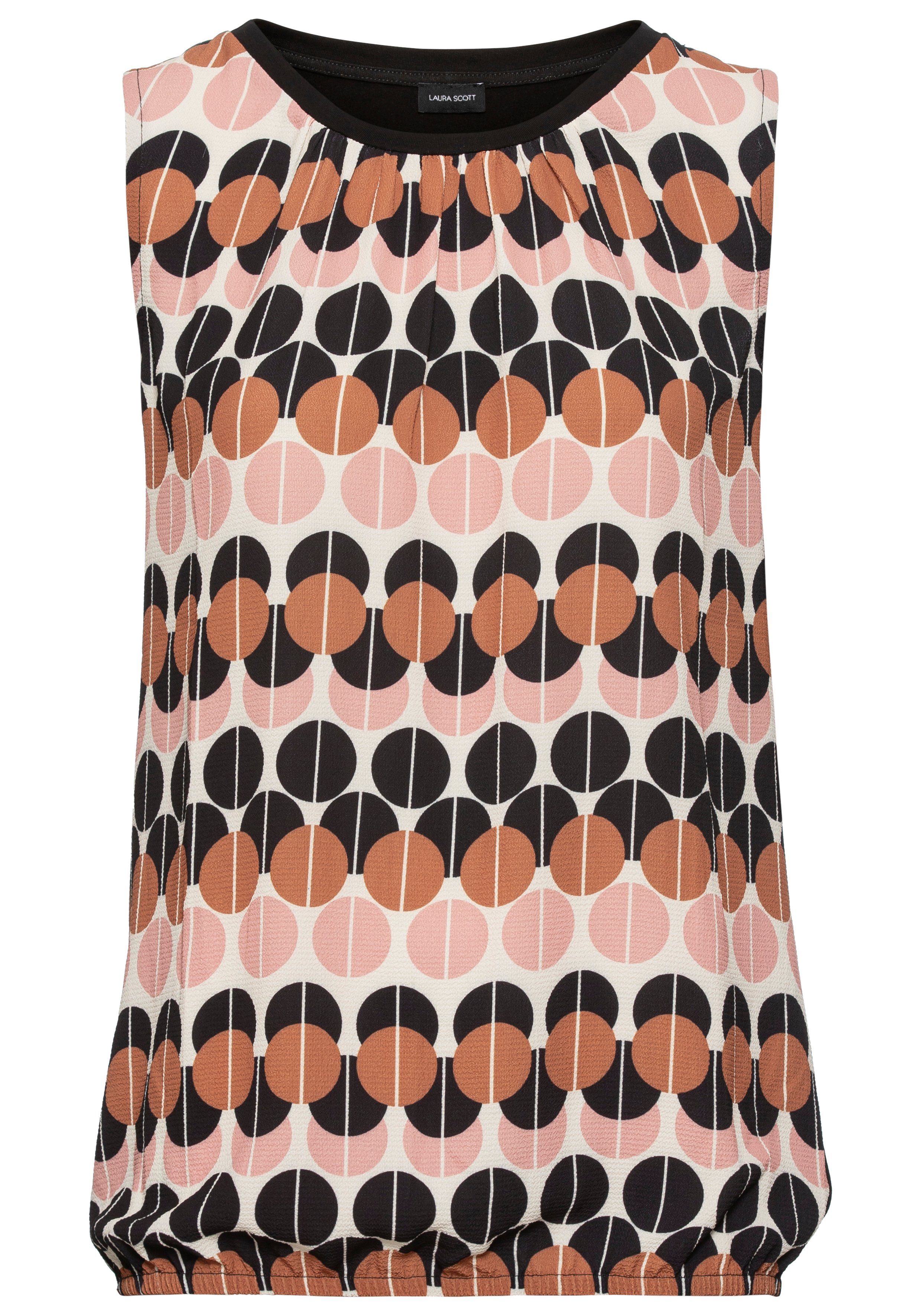 Laura Scott Top met moderne print
