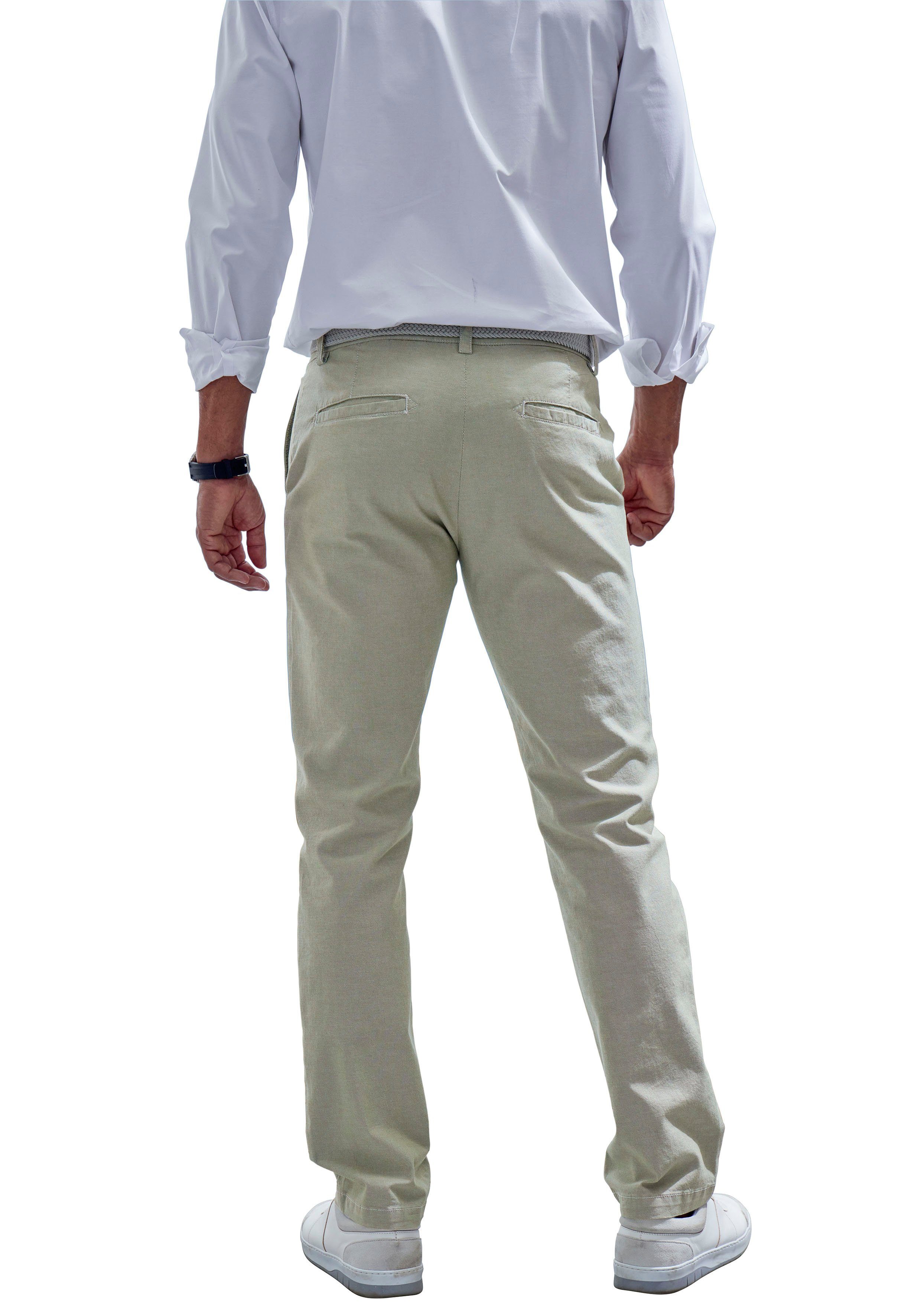 John Devin Chino Regular-fit lange Oxford broek
