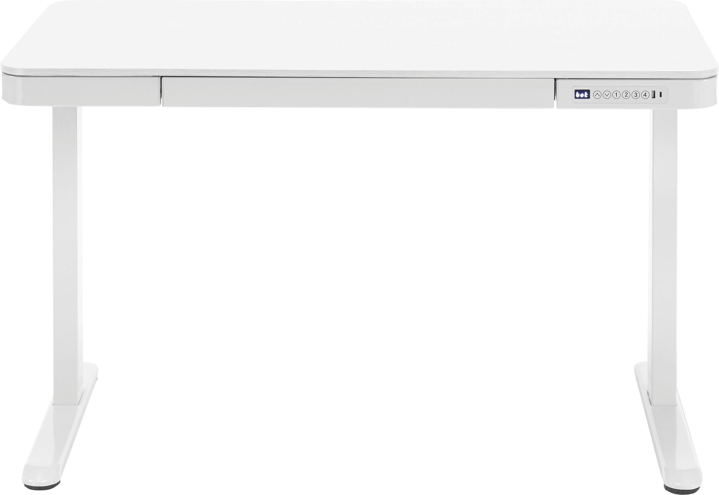 MCA furniture Bureau Barco elektrisch in hoogte verstelbaar van 72-122 cm, breedte 120 cm