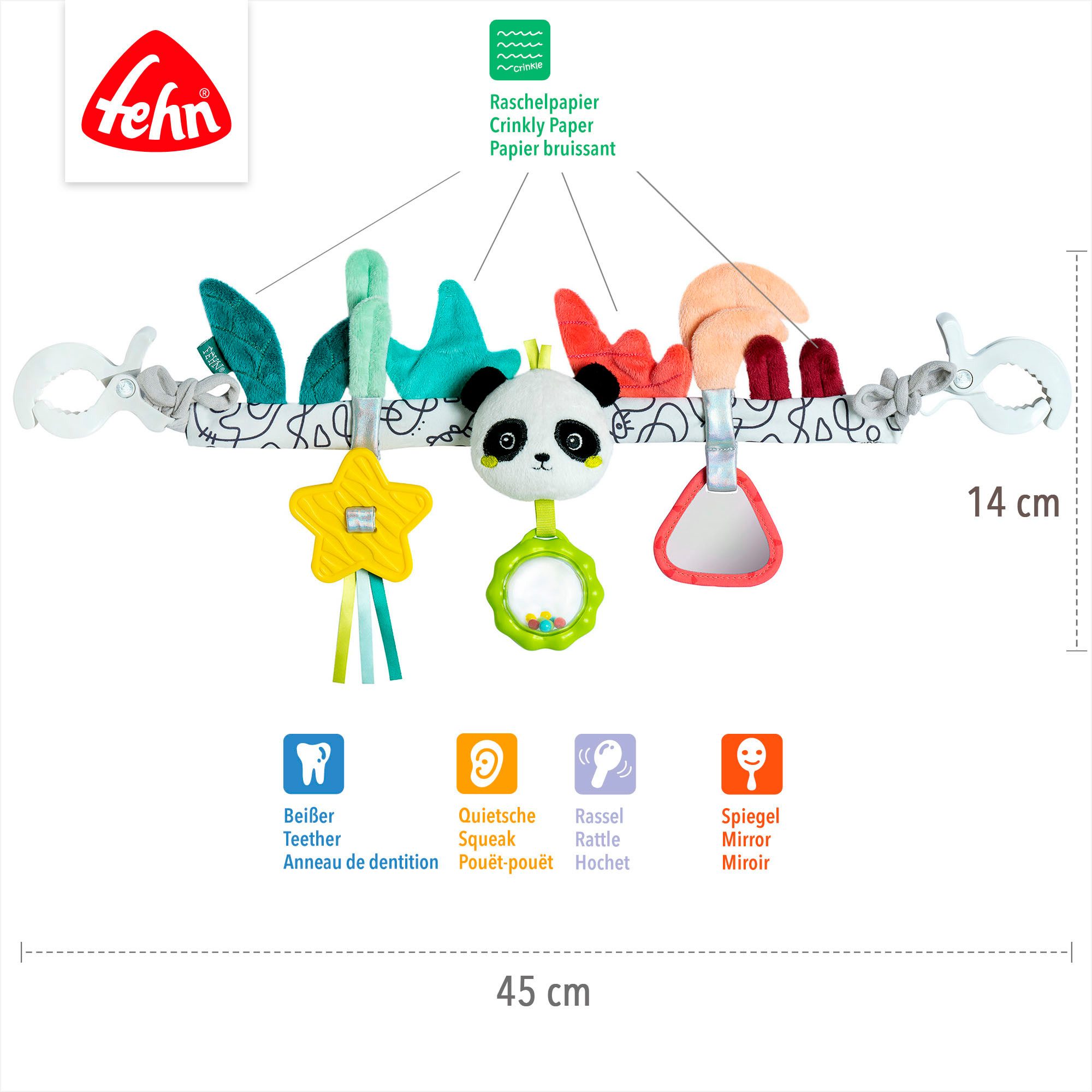 Fehn Kinderwagenketting DoBabyDoo, Panda