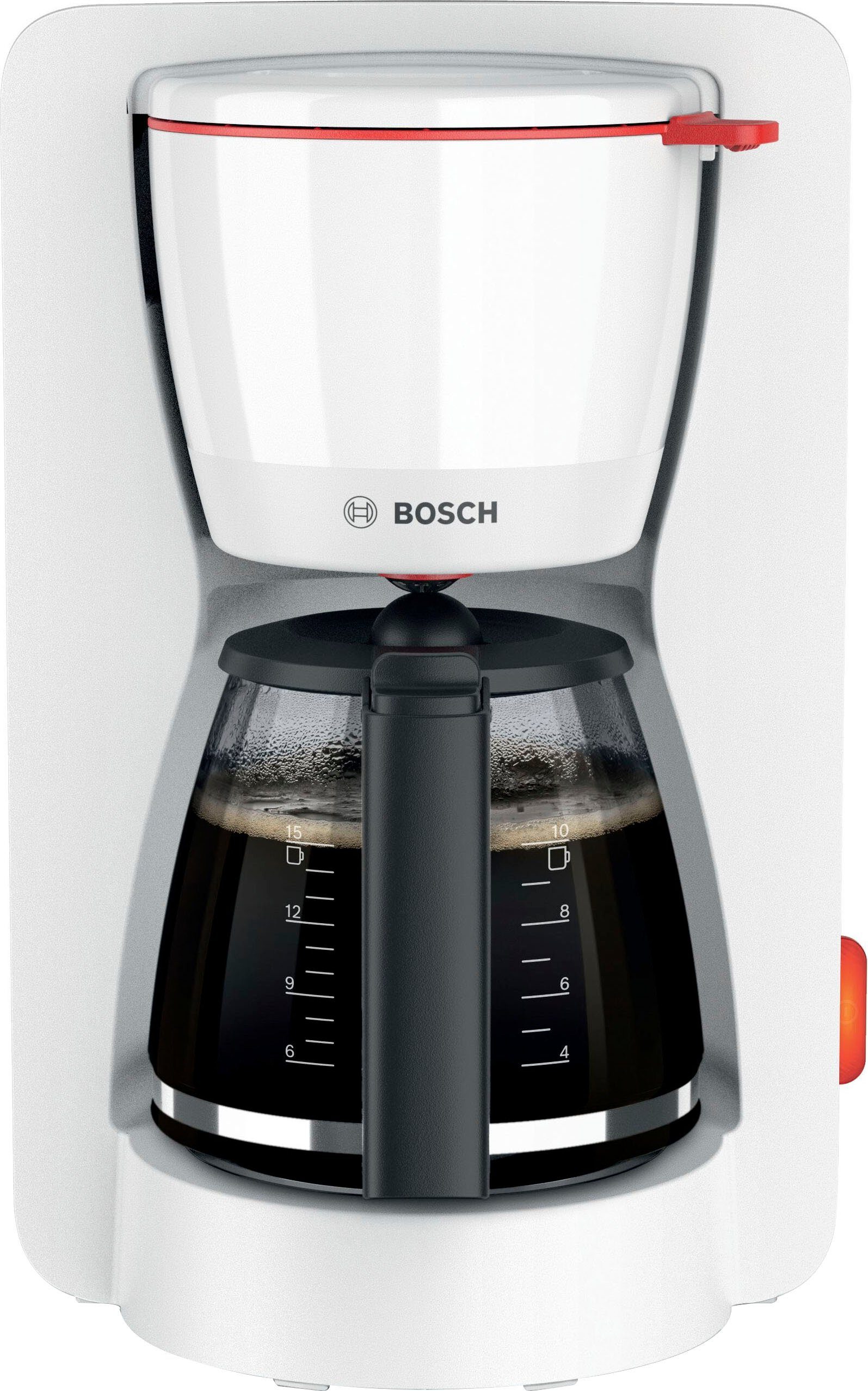 BOSCH Filterkoffieapparaat MyMoment TKA3M131, 1,25 l, 60min warmhoudfunctie, aroma intense, ontkalkingsprogramma, 1200 w