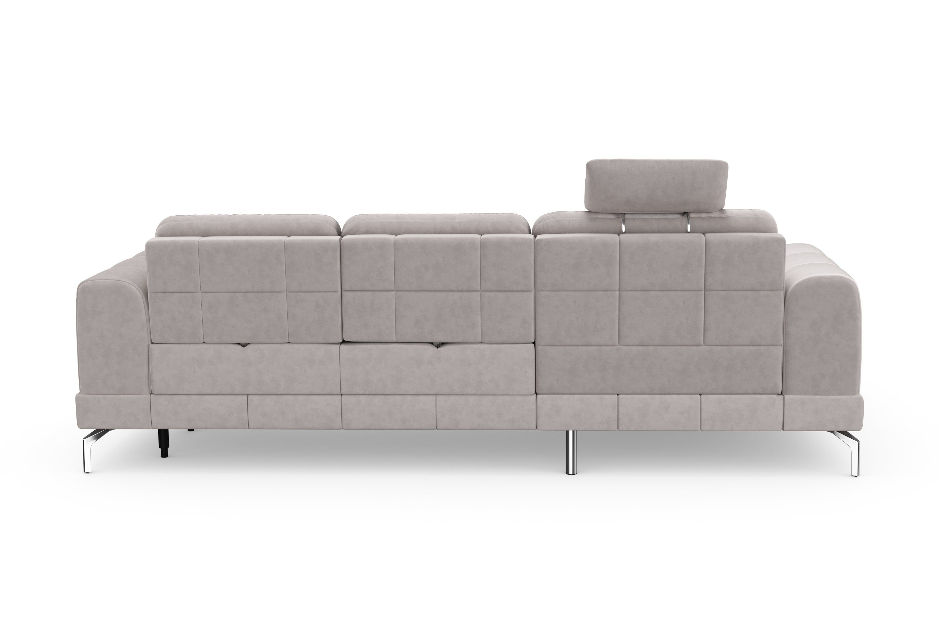 sit&more Hoekbank Bendigo L-vorm inclusief zitdiepteverstelling, bodemvrijheid 15 cm, 2 pootkleuren