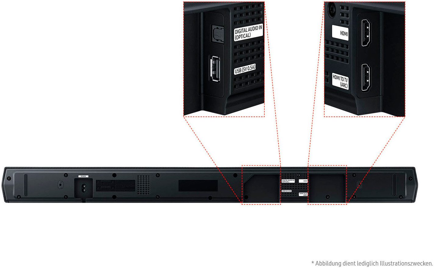 Samsung Soundbar HW-B760GF soundbar 5.1-kanaals geluidsysteem, dolby 5.1 kanaal, dts virtual:x, adaptief geluid
