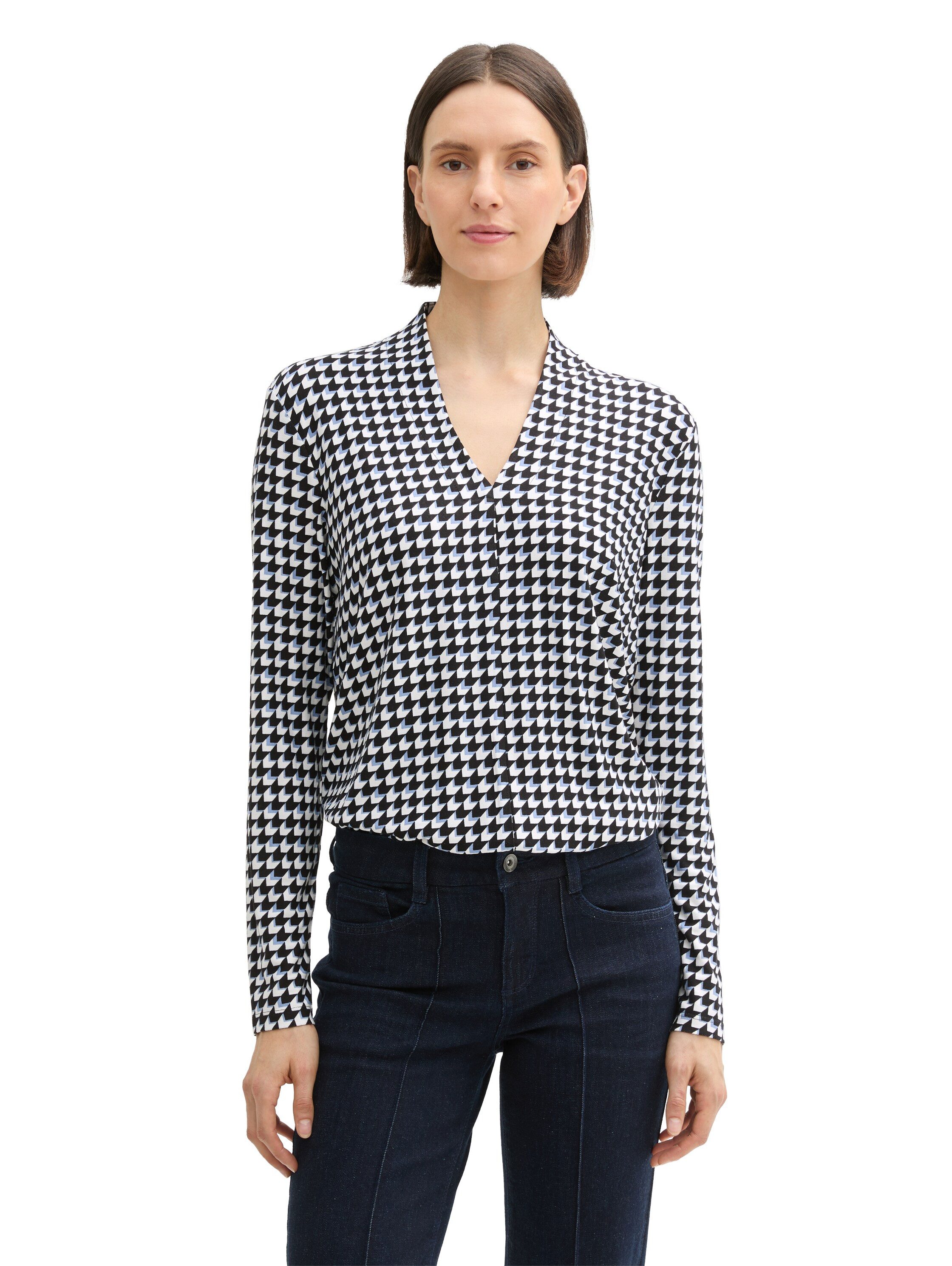 Tom Tailor Shirt met lange mouwen met print all-over