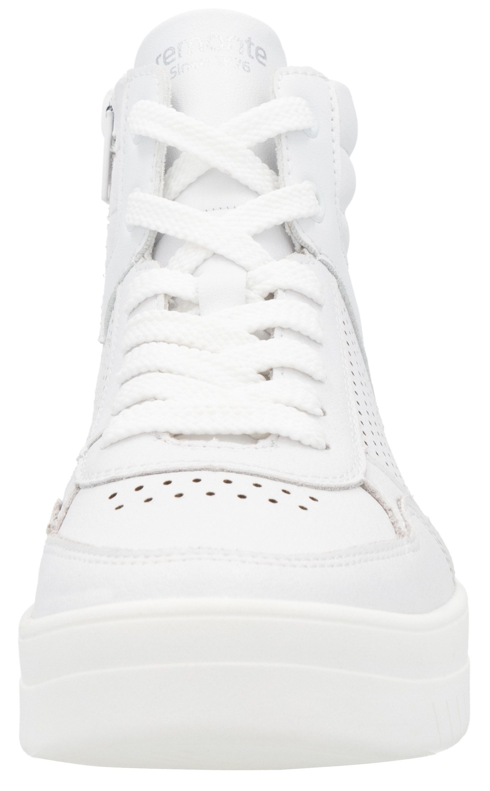 Remonte Plateausneakers , vrijetijdsschoen, veterschoen, high top sneaker met contrasterende afwerking