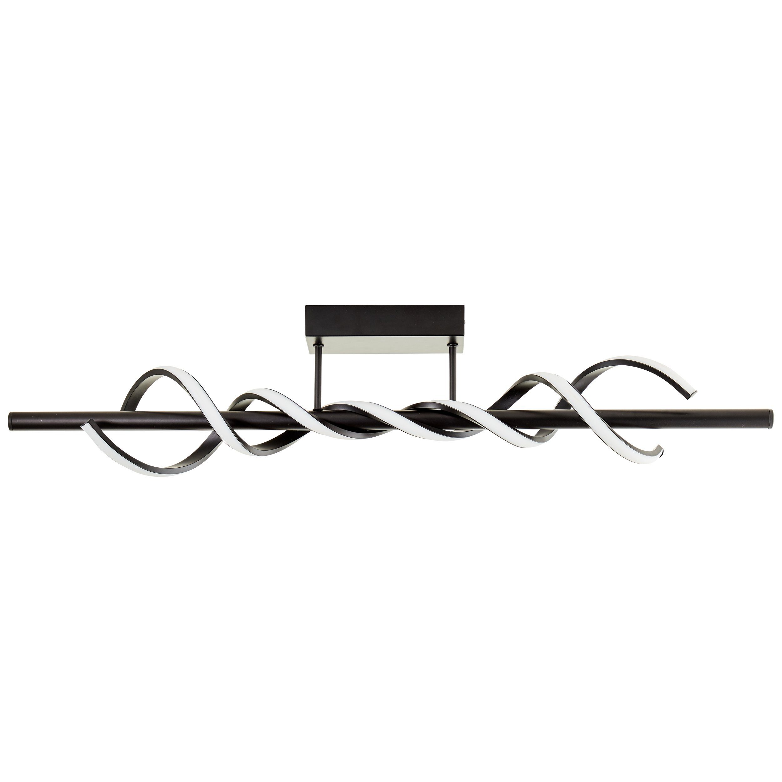 Brilliant Leuchten Led-plafondlamp Amalie Breedte 96 cm, 2600 lm, metaal/kunststof, zwart