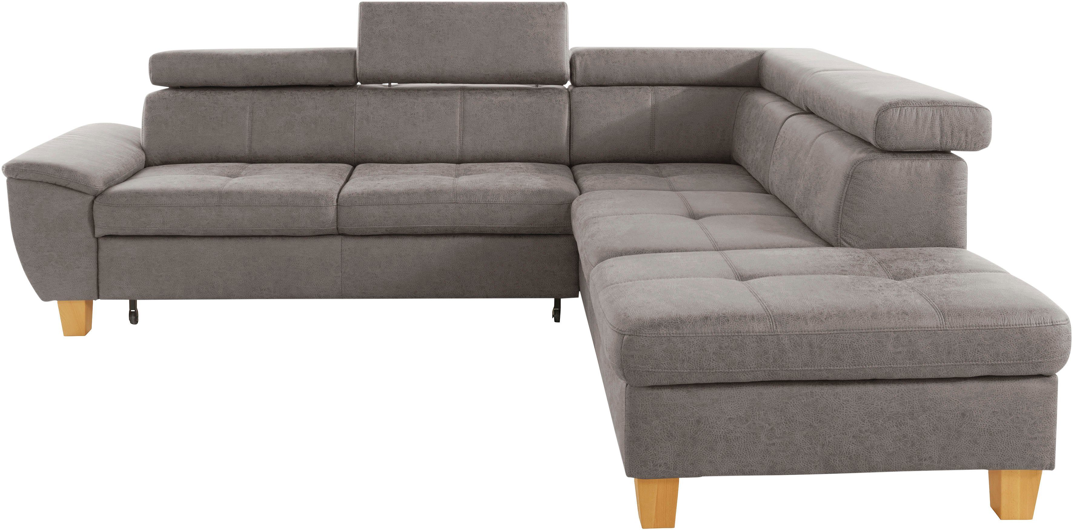 exxpo - sofa fashion Hoekbank Enya, uitgebreide afwerking, hoog zitcomfort, comfortabel, L-vorm