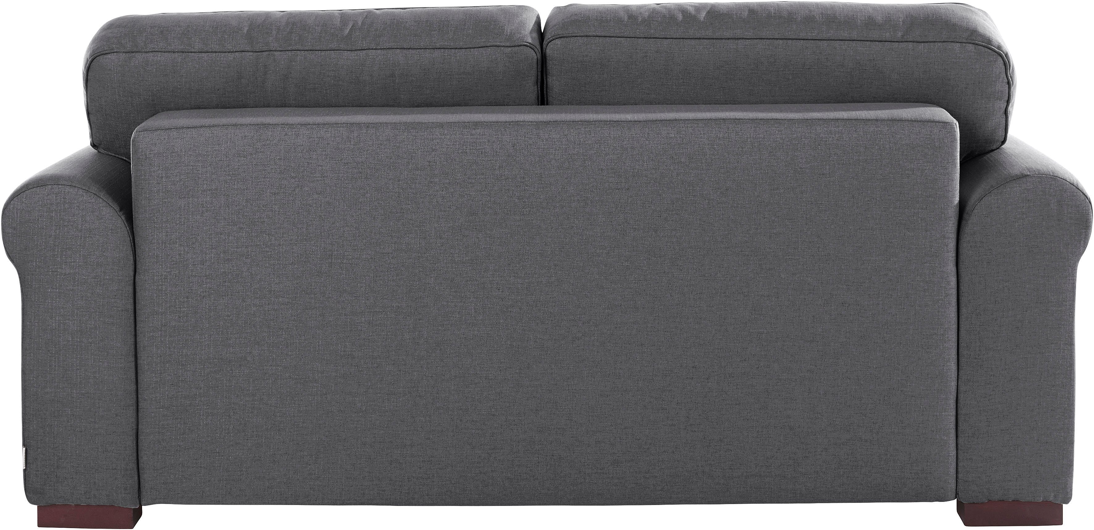 Home affaire 2-zitsbank Broughton zacht zitcomfort, incl. 2 sierkussens, opstaande naad