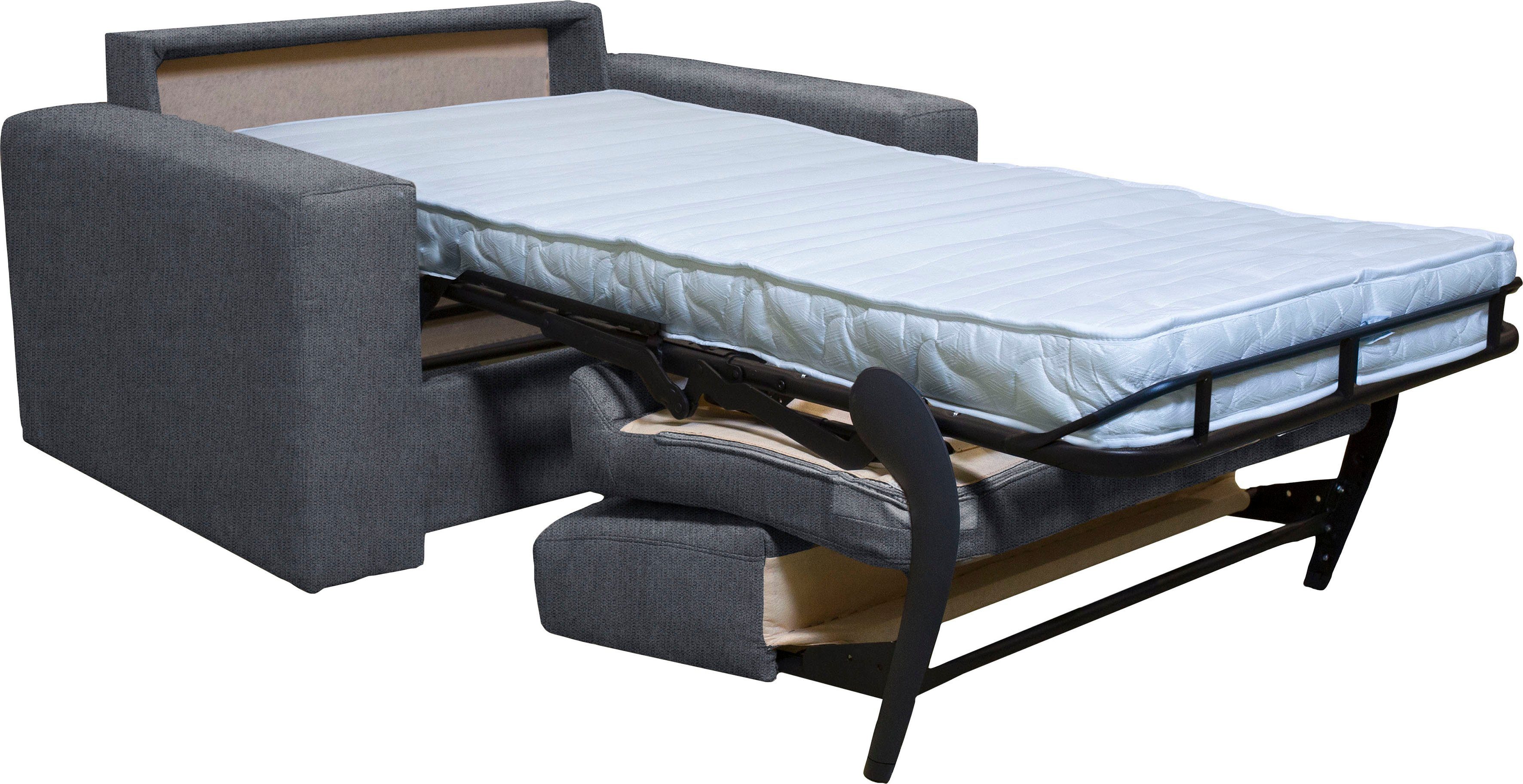 Home affaire Fauteuil Roma matras hoogte 140 cm Bedfunctie, met vering, Afmeting liggend ca. 83x198 cm