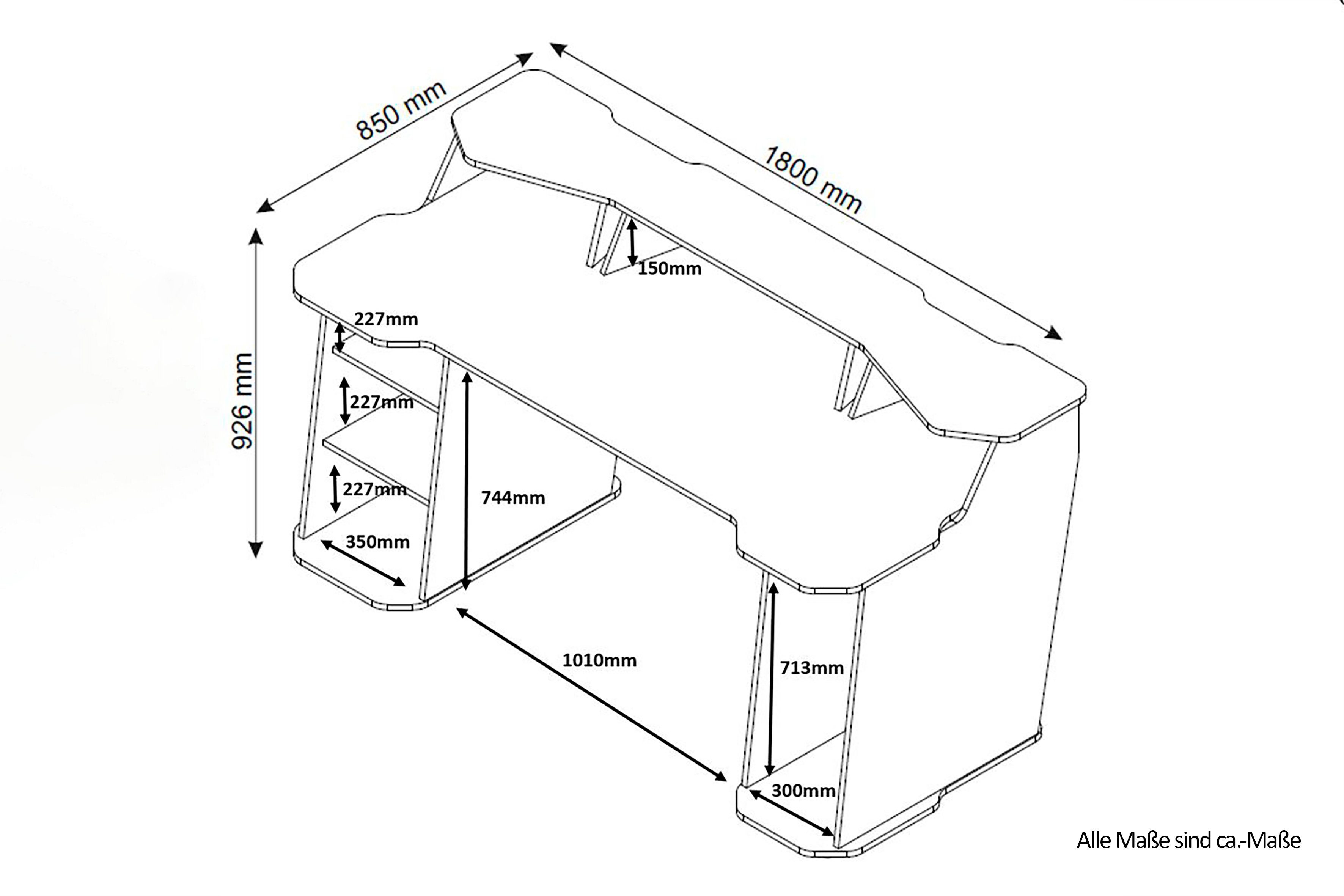 byLIVING Gamingtafel Matrix